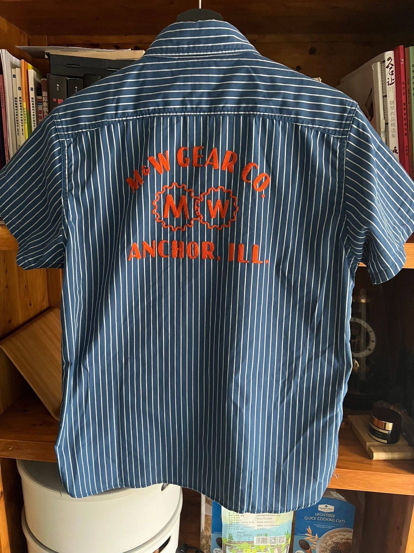 Pherrow's Pherrow’s Indigo Stripe Short Sleeve Work Shirt Size US M / EU 48-50 / 2 - 8 Thumbnail