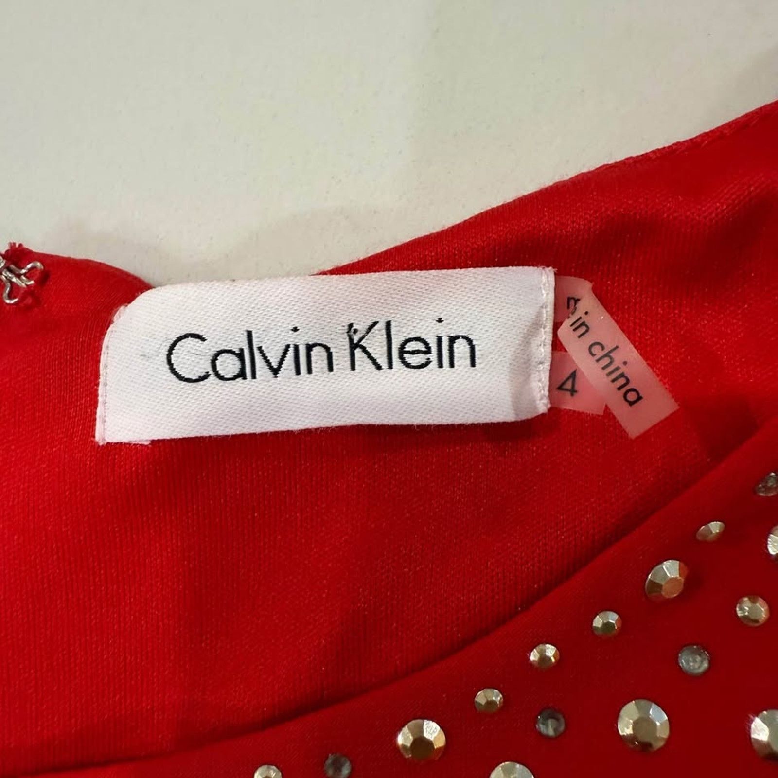 Calvin Klein Calvin Klein NWT Silver Studded Panel Sheath Dress Womens 4 Size S / US 4 / IT 40 - 7 Thumbnail