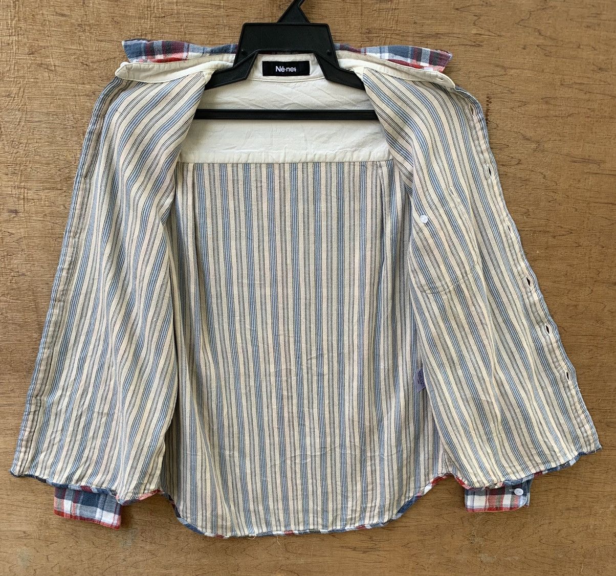 Issey Miyake Ne-net x Issey Miyake Plaid Tartan Flannel Shirt Size US M / EU 48-50 / 2 - 13 Thumbnail