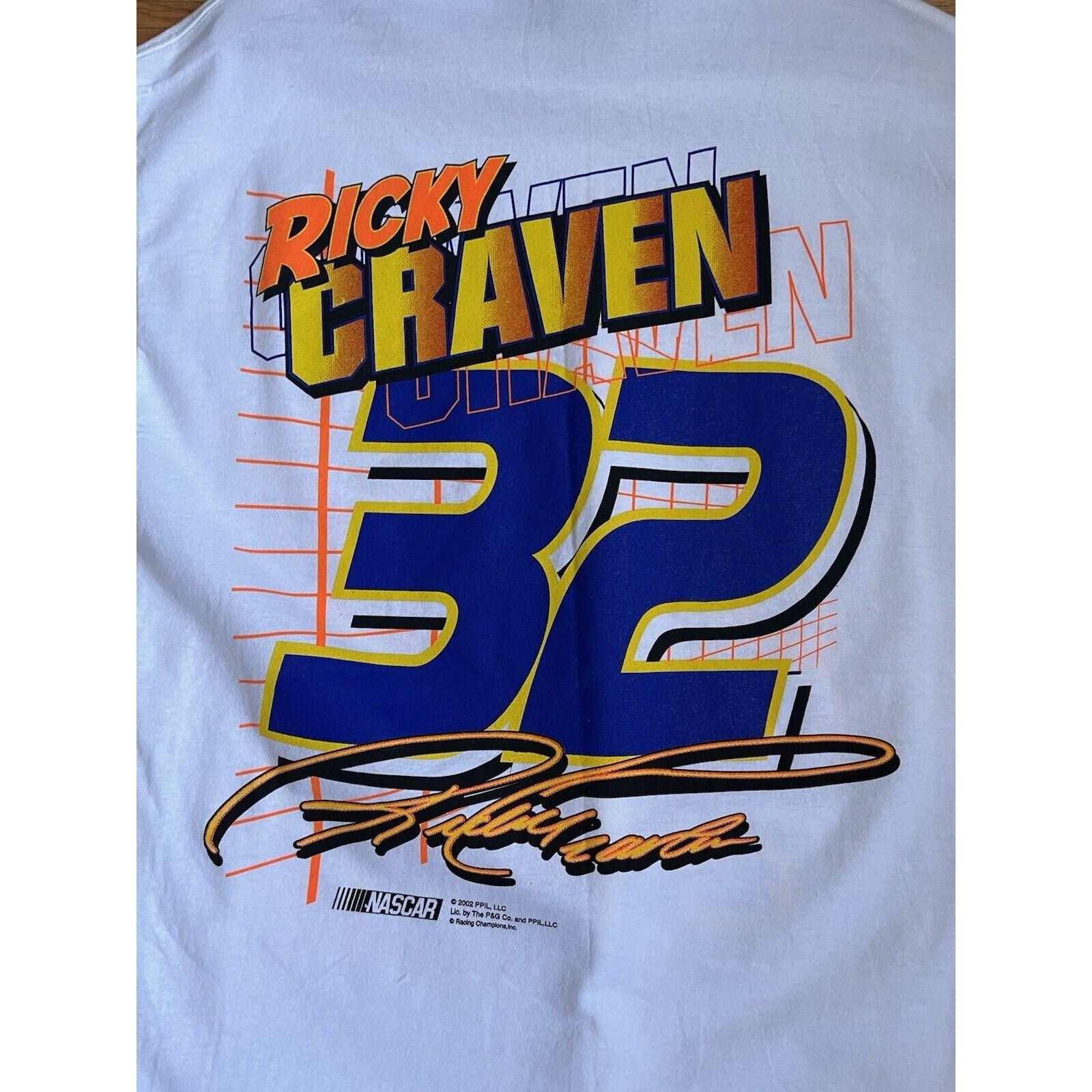 NASCAR NEW VINTAGE NASCAR RACING RICKY CRAVEN #32 TIDE T SIZE L Y2K Size US L / EU 52-54 / 3 - 5 Thumbnail
