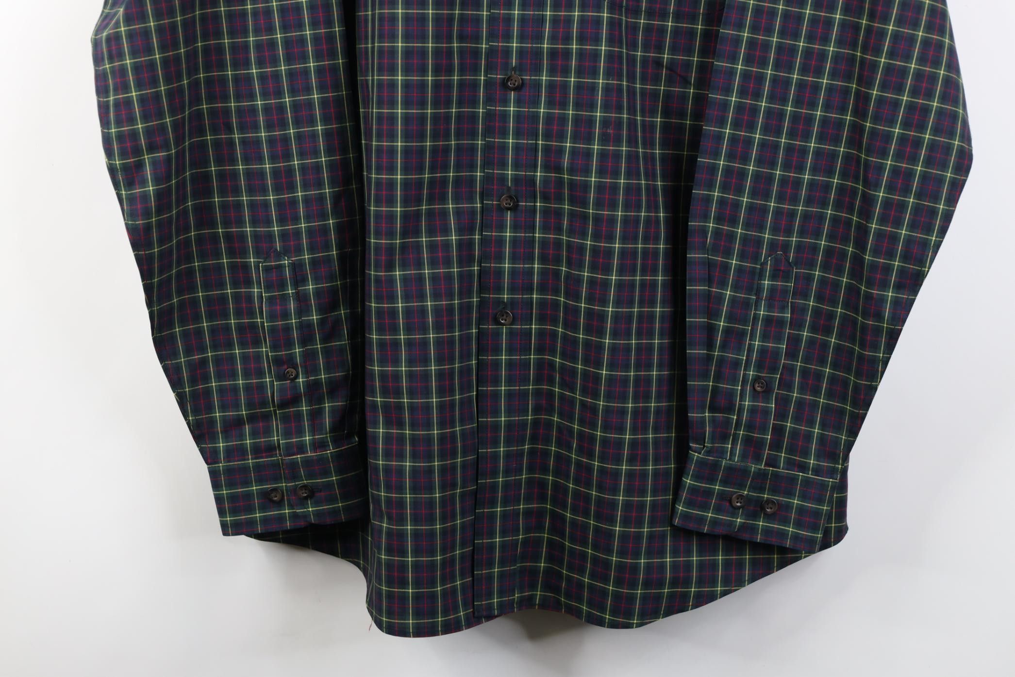 L.L. Bean Vintage LL Bean Resistant Collared Button Down Shirt Plaid Size US L / EU 52-54 / 3 - 3 Thumbnail