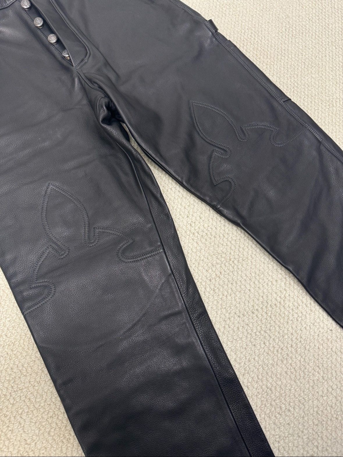Chrome Hearts Chrome Hearts leather pants Size US 33 - 4 Thumbnail