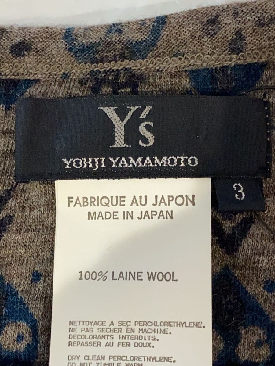 Y's × Yohji Yamamoto Pattern Wool Long Sleeve Tee - Yohji Size US L / EU 52-54 / 3 - 4 Thumbnail