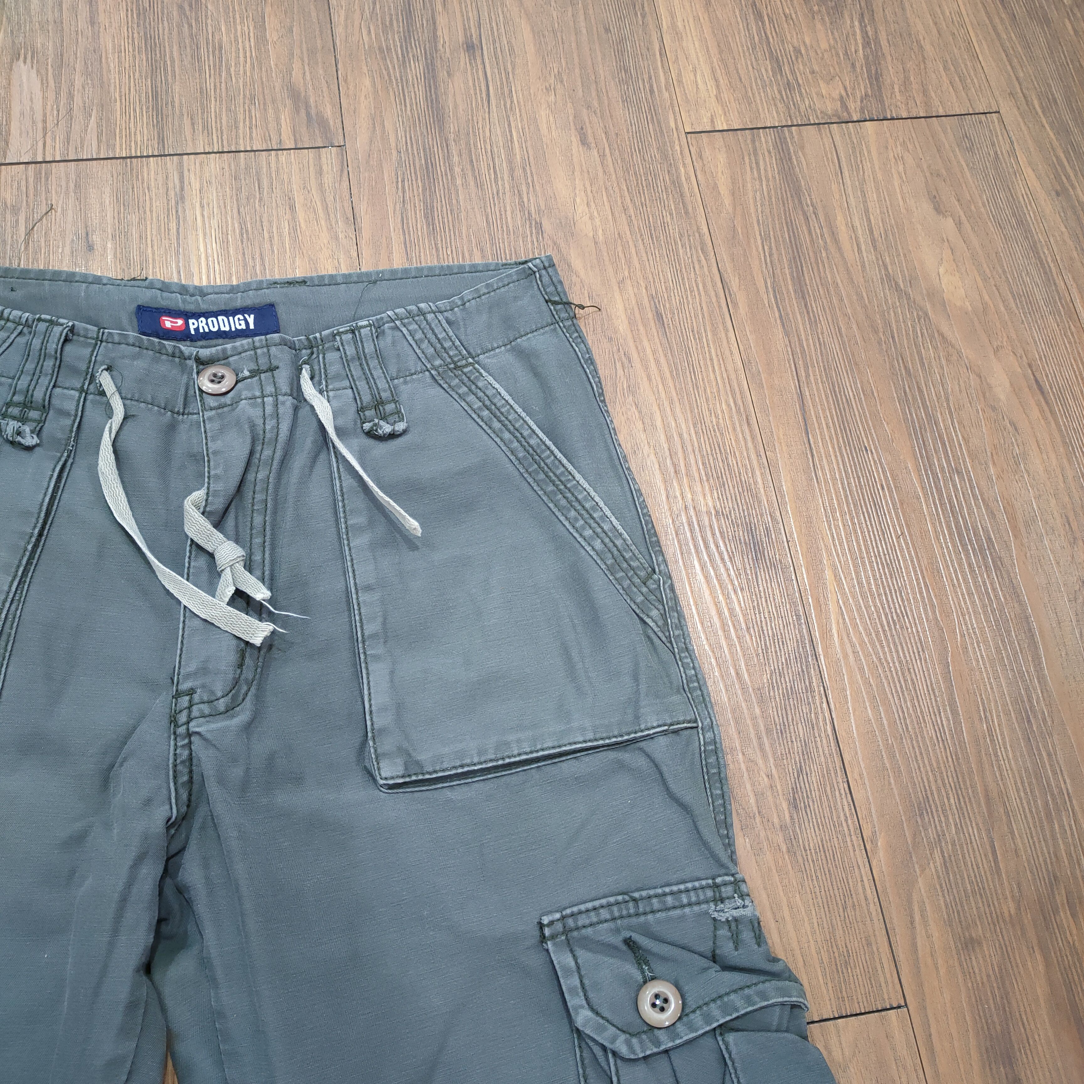 Japanese Brand PRODIGY BONDAGE FLARE CARGO PANTS Size US 30 / EU 46 - 4 Thumbnail