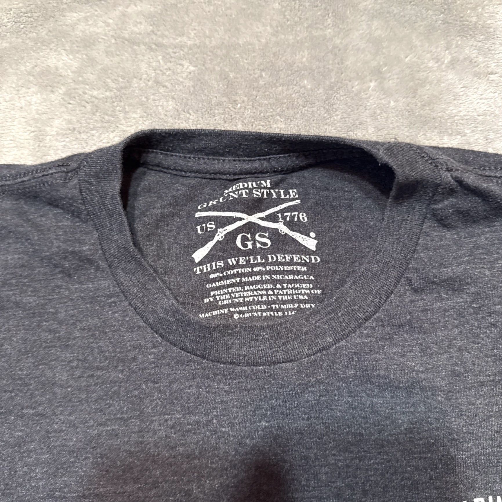 Vintage **Marine Corps Search & Rescue Grunt Style Mens T-Shirt M Gray** User: Marine Corps Search & Rescue Grunt Style Mens T-Shirt M Gray Size US M / EU 48-50 / 2 - 3 Thumbnail