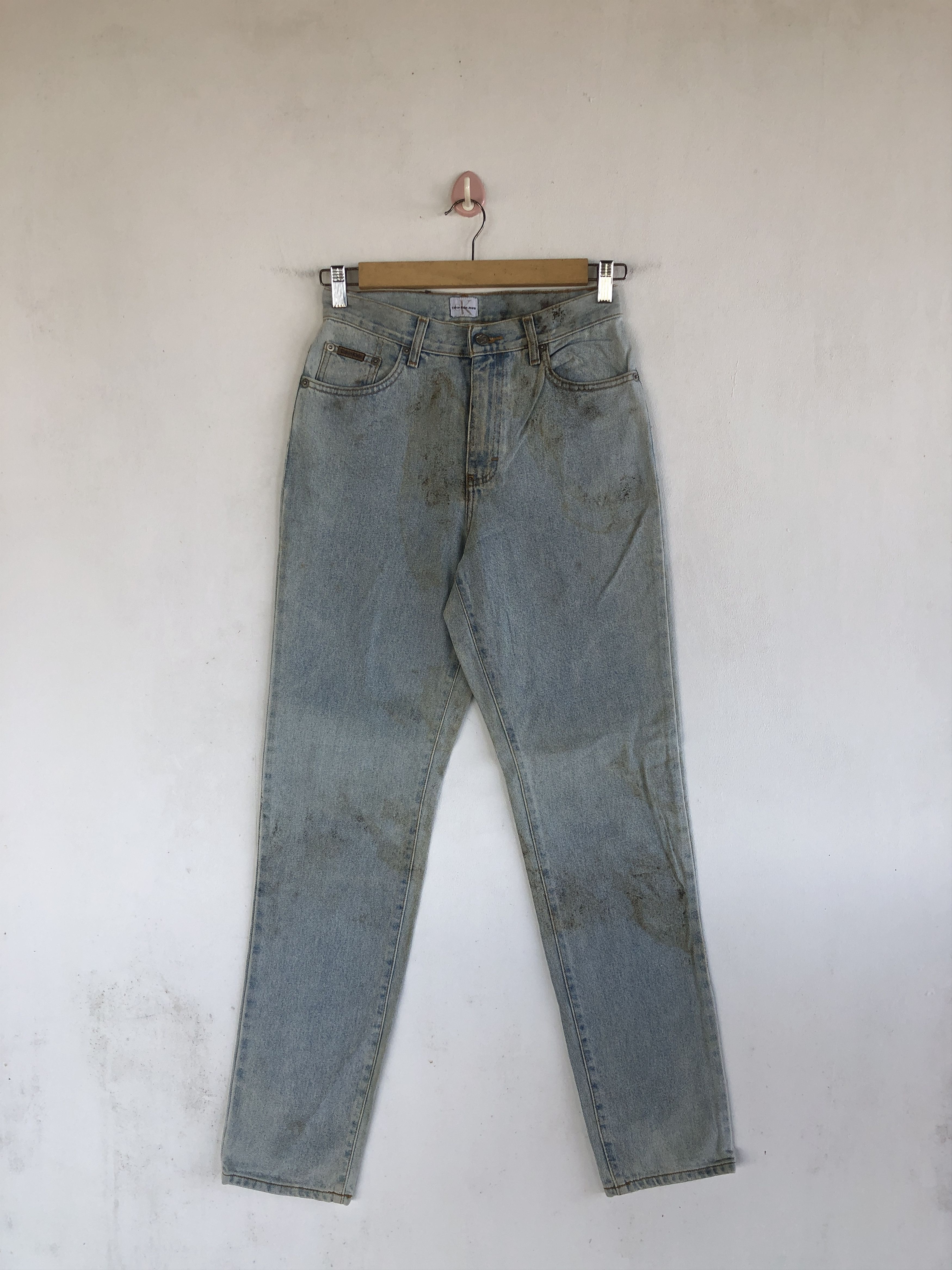 Calvin Klein Vintage Calvin Klein Jeans Dirty Calvin Klein Denim Pants Size 26" / US 2 / IT 38 - 1 Thumbnail