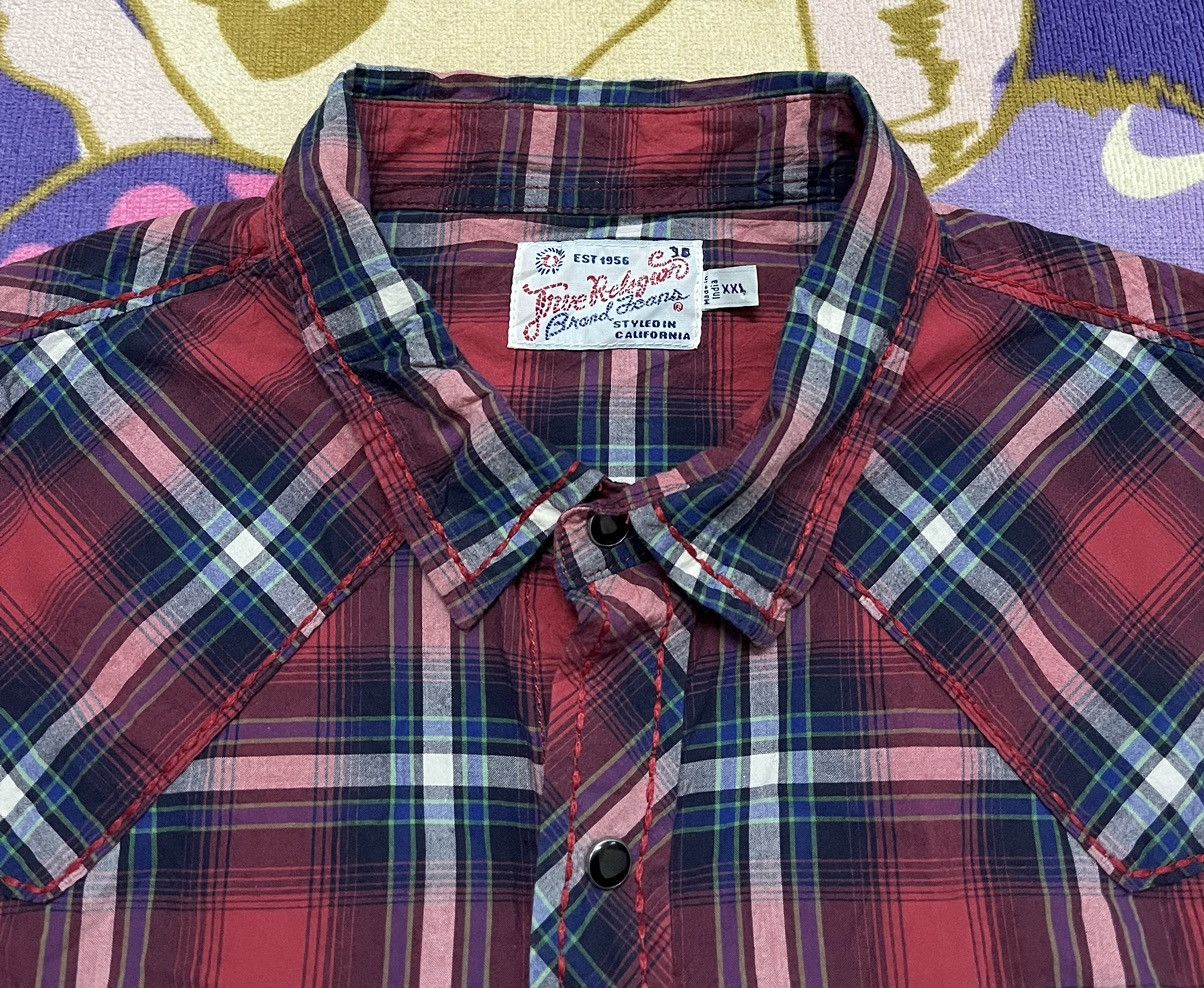 True Religion TRUE RELIGION Western Flannel Rare Button Up Shirt Size US XL / EU 56 / 4 - 6 Thumbnail