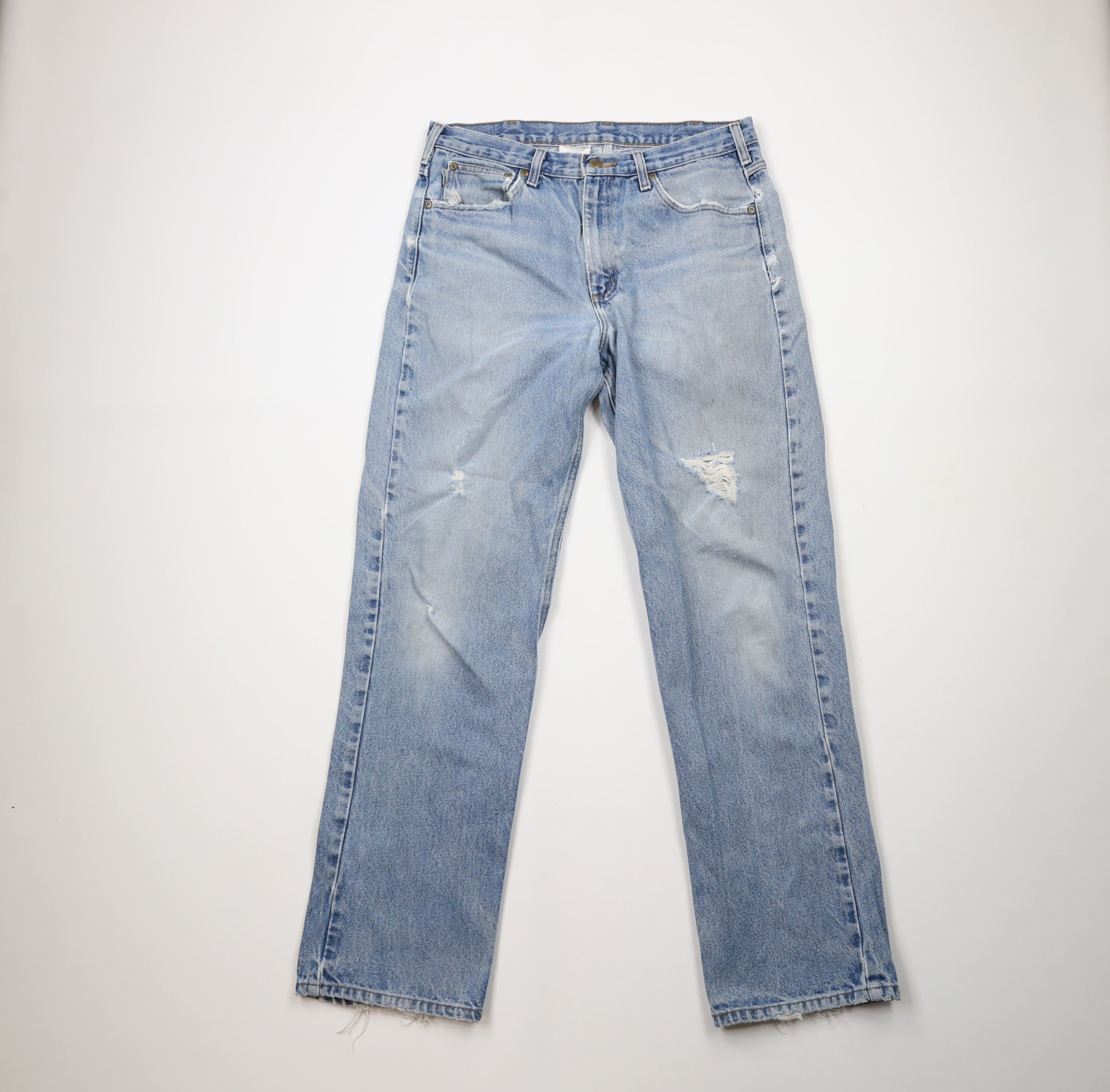 Carhartt × Vintage Vintage Carhartt Spell Out Traditional Fit Denim Jeans Blue Size US 34 / EU 50 - 1 Thumbnail