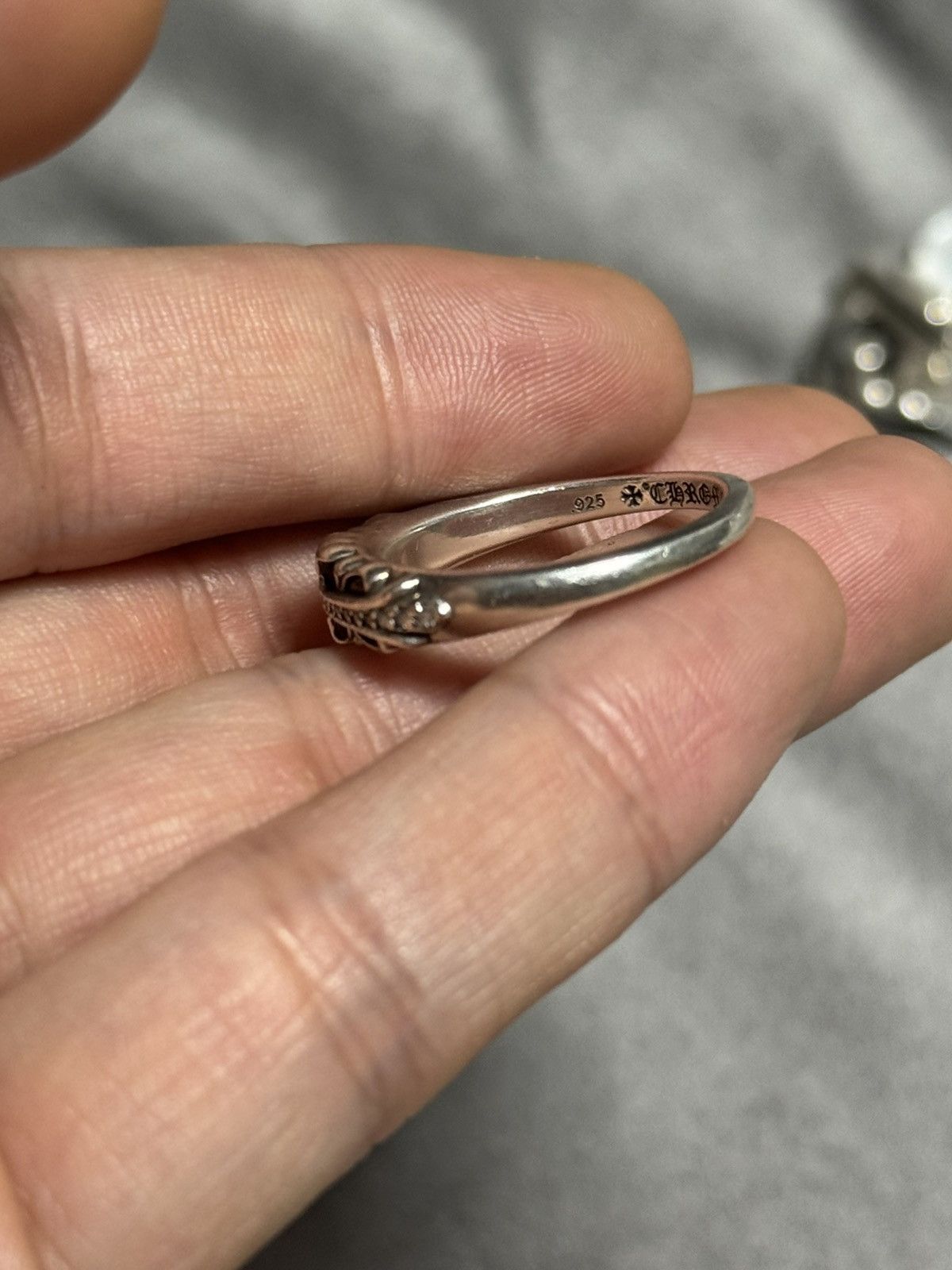 Chrome Hearts Chrome hearts factory set pave mini floral ring Size ONE SIZE - 6 Thumbnail