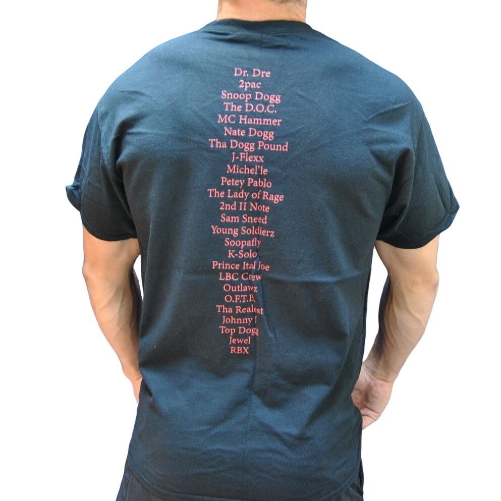 Gildan Death Row Records Large Black Red Short Sleeve Shirt Size US L / EU 52-54 / 3 - 2 Thumbnail