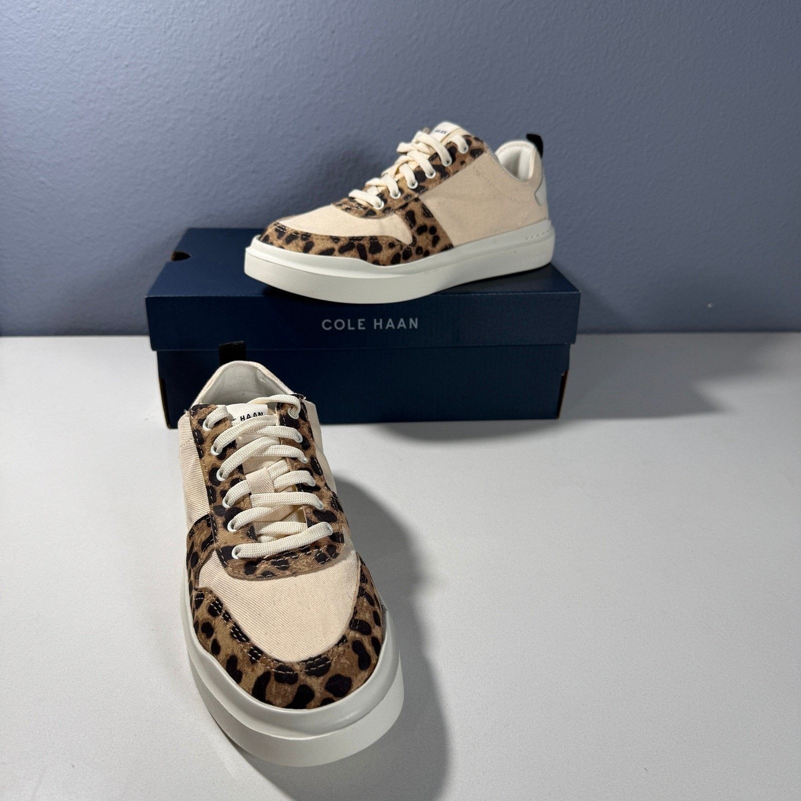 Cole Haan Cole Haan GrandPro Rally Canvas Leopard Sneaker Beige Size 6 Size US 6 / IT 36 - 6 Thumbnail