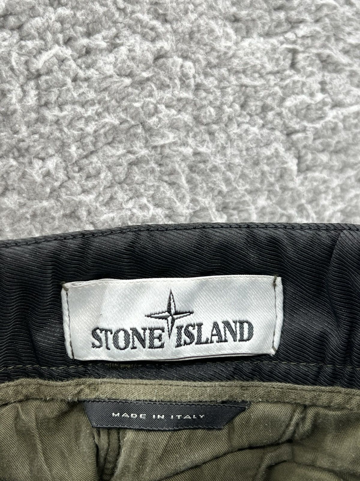 Stone Island Stone Island Type Re-T Men’s Olive Garment Dyed Cargo Pants Size US 31 - 3 Thumbnail