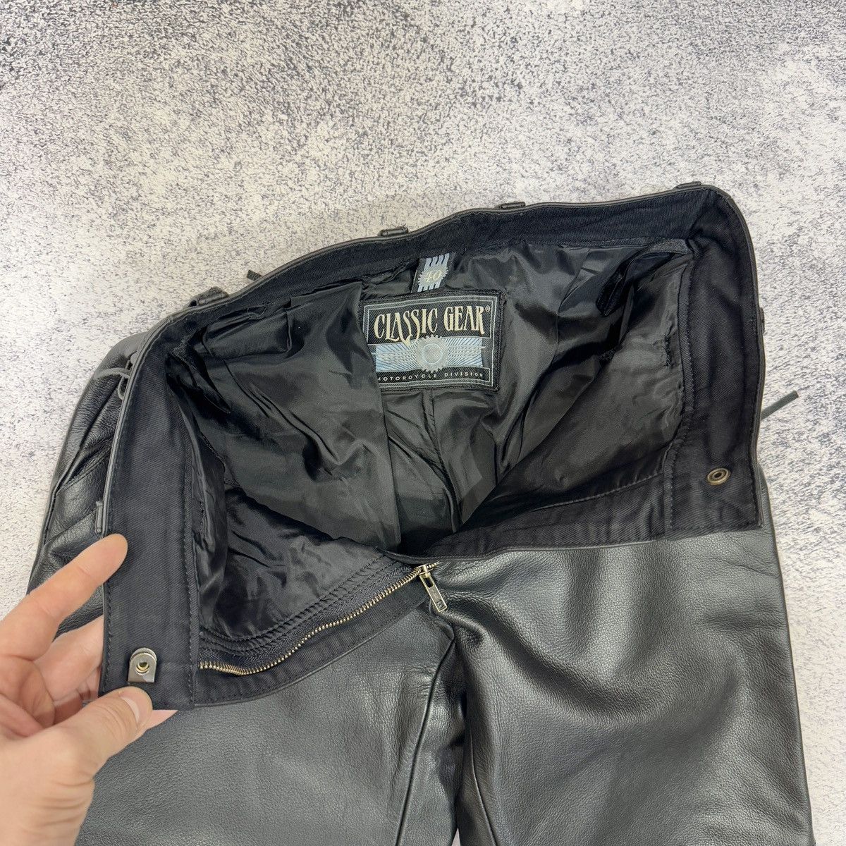 Hein Gericke Classic Gear Hiprotec Leather Motorcycle Pants Size 40 Size 30" / US 8 / IT 44 - 12 Thumbnail