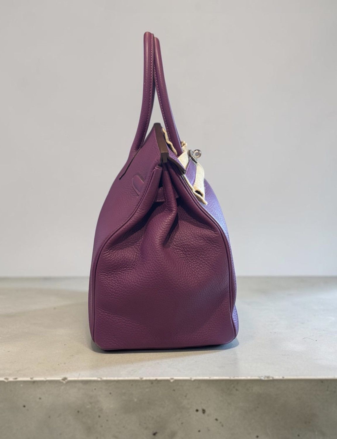 Hermes Hermes 35 Togo Leather Anemone Birkin Size ONE SIZE - 2 Thumbnail