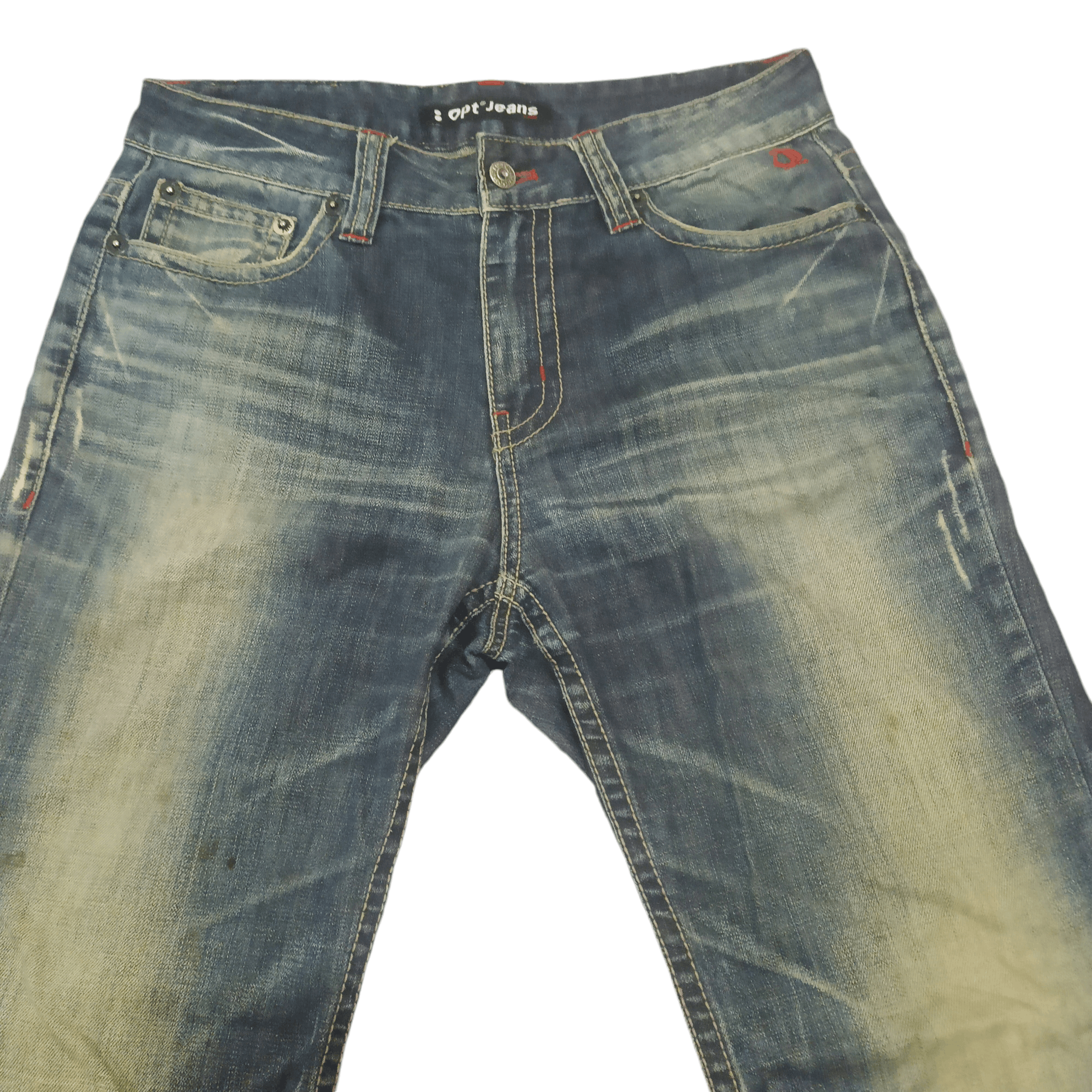 Japanese Brand Japanese Matrix Opt jeans flared Distressed jeans Size US 31 - 2 Thumbnail