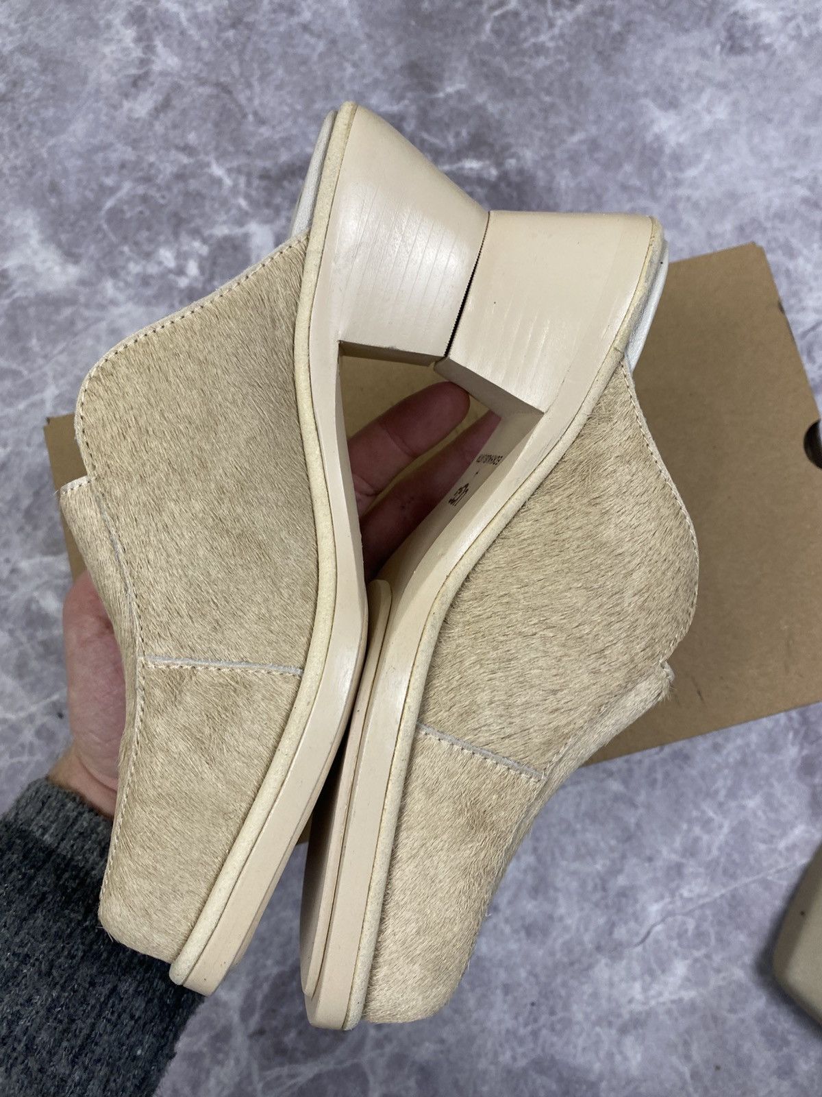 Eckhaus Latta Ugg x Eckhaus Latta Cowboy Block Fur Mules Size: 37 Size US 7 / IT 37 - 4 Thumbnail