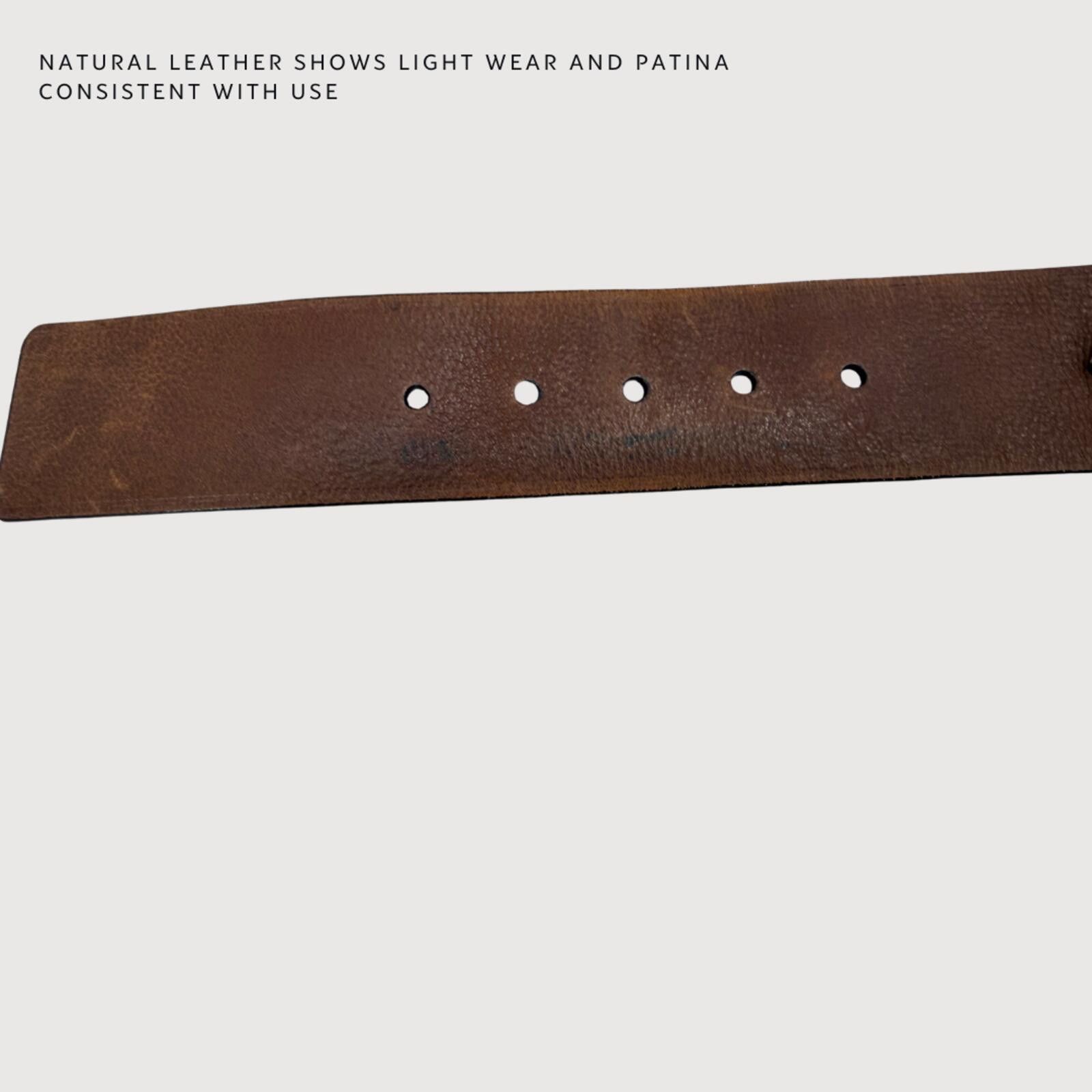 Michael Kors Michael Kors Brown Leather Gold Hardware Statement Belt - L Size ONE SIZE - 9 Thumbnail