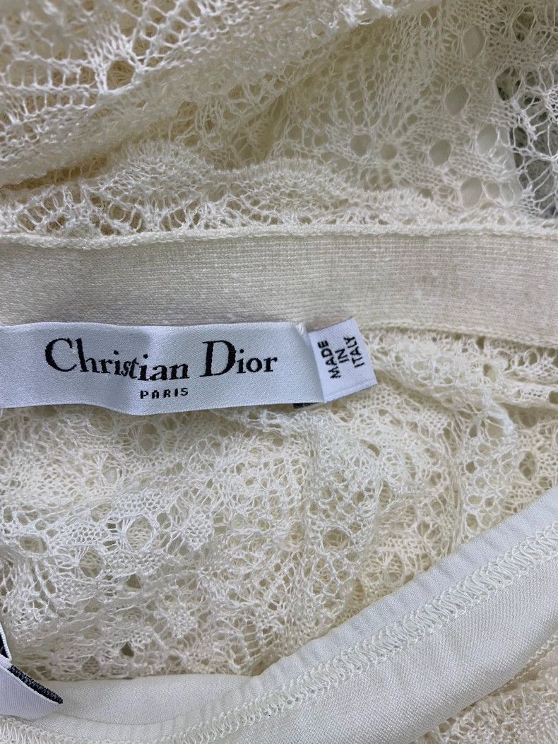 Dior Dior White hollow lace skirt Size 27" / US 4 / IT 40 - 4 Thumbnail