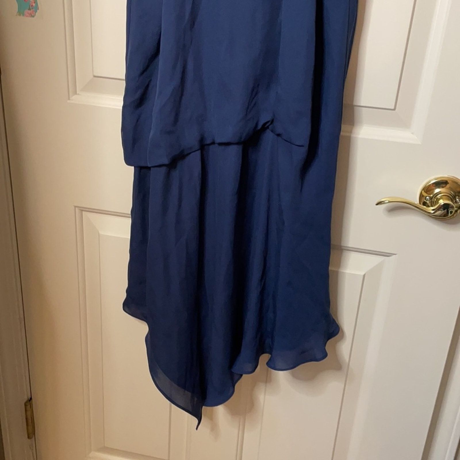 Haute Hippie Haute Hippie Katherine halter navy silk dress 2 Size XS / US 0-2 / IT 36-38 - 9 Thumbnail