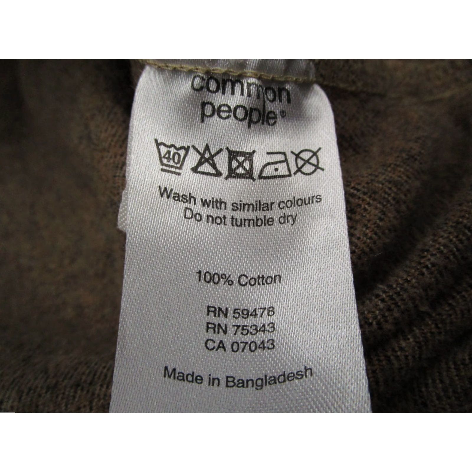 Vintage Common People Brown Flannel Shirt Mens Medium Button-Up Long Sleeve Casual Travel Size US M / EU 48-50 / 2 - 5 Thumbnail