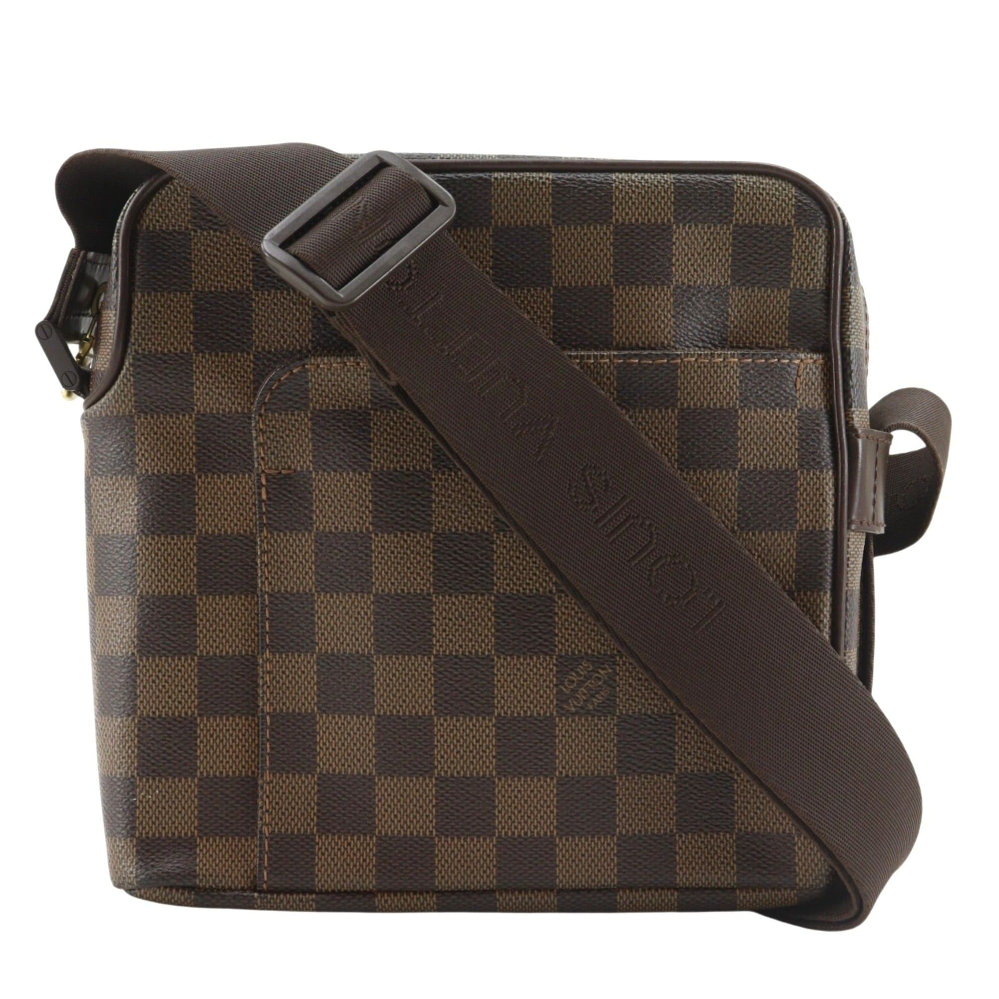 Louis Vuitton Louis Vuitton Olaf PM Shoulder Bag N41442 Damier Canvas 2007 Brown MI2047 Unisex Size ONE SIZE - 1 Thumbnail