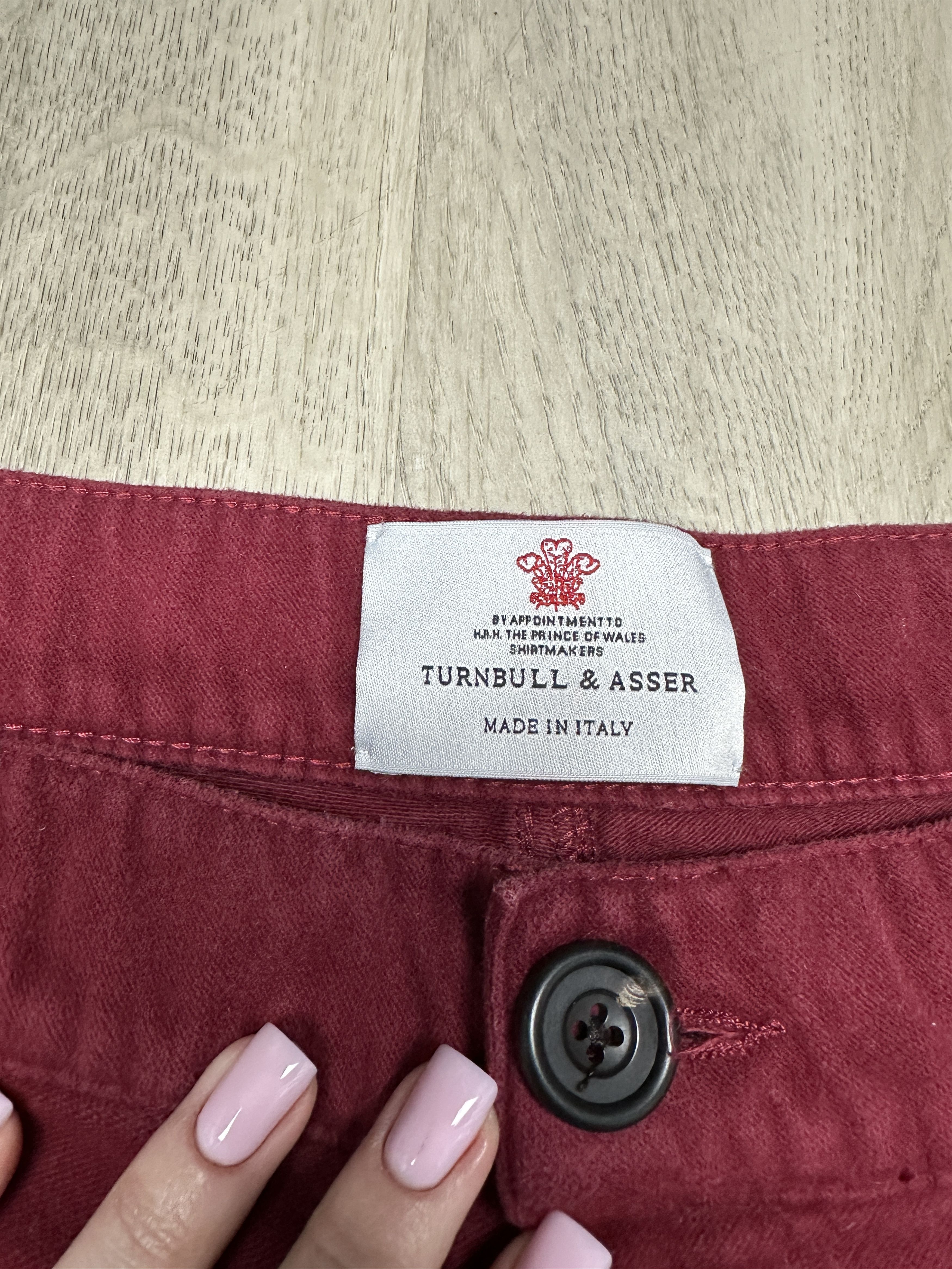 Turnbull & Asser Turnbull & Asser Mens Chino Pants 5 Pocket Trousers Size US 40 / EU 56 - 3 Thumbnail