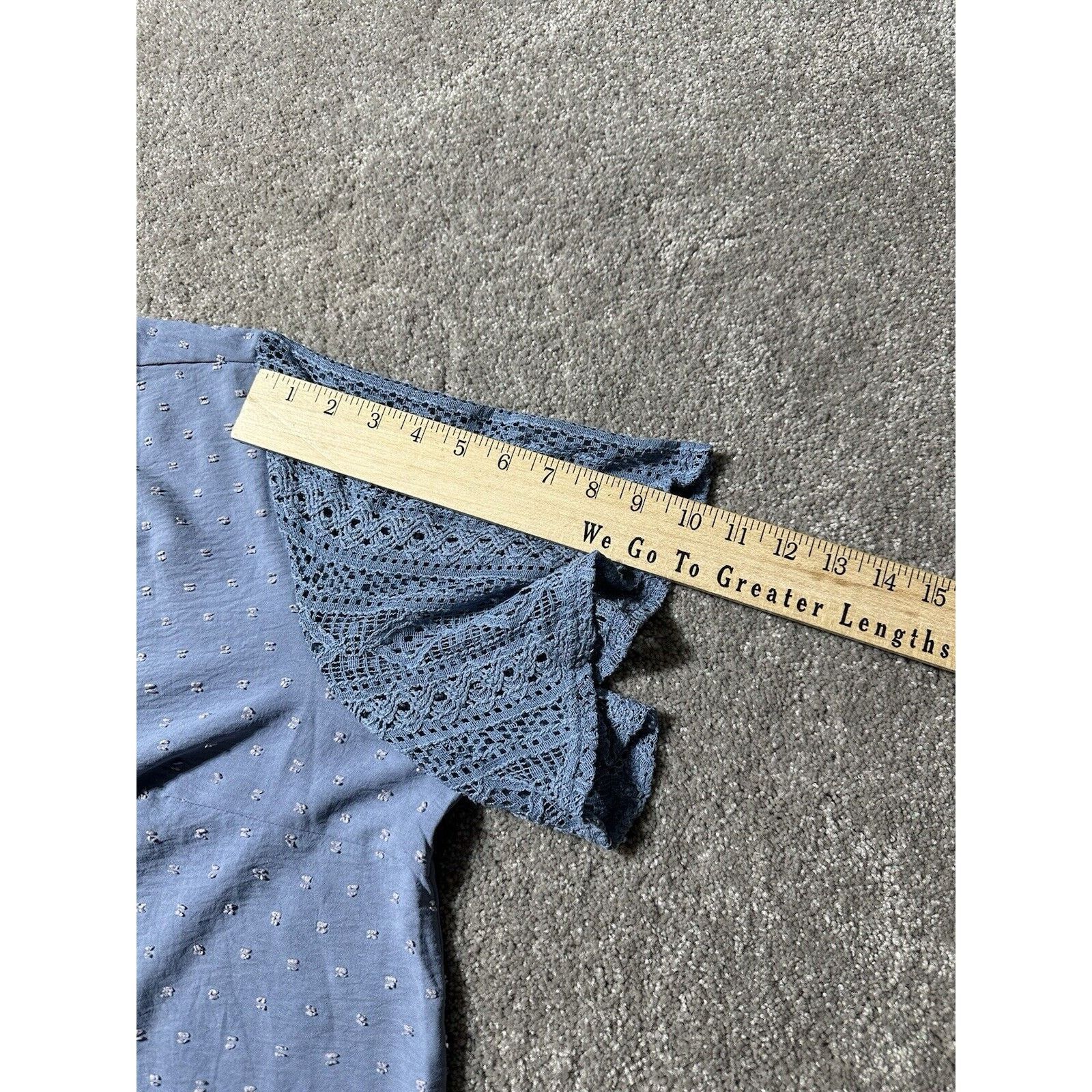 Other Vintage Y2K Tunic Top 14-16 Embroidered Dots Cottagecore Size XL / US 12-14 / IT 48-50 - 6 Thumbnail