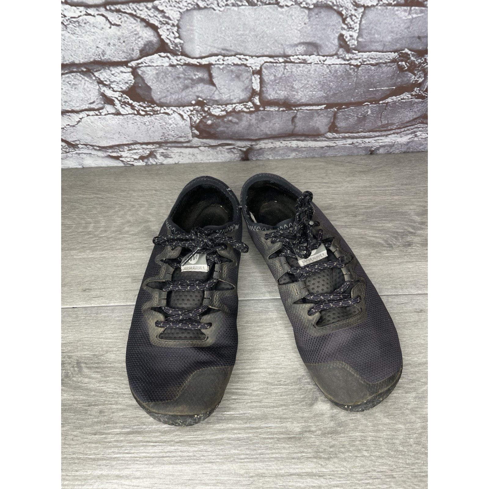Merrell Merrell Vapor Glove 5 Black Athletic Shoes Low Top Running S Size US 7 / IT 37 - 2 Thumbnail