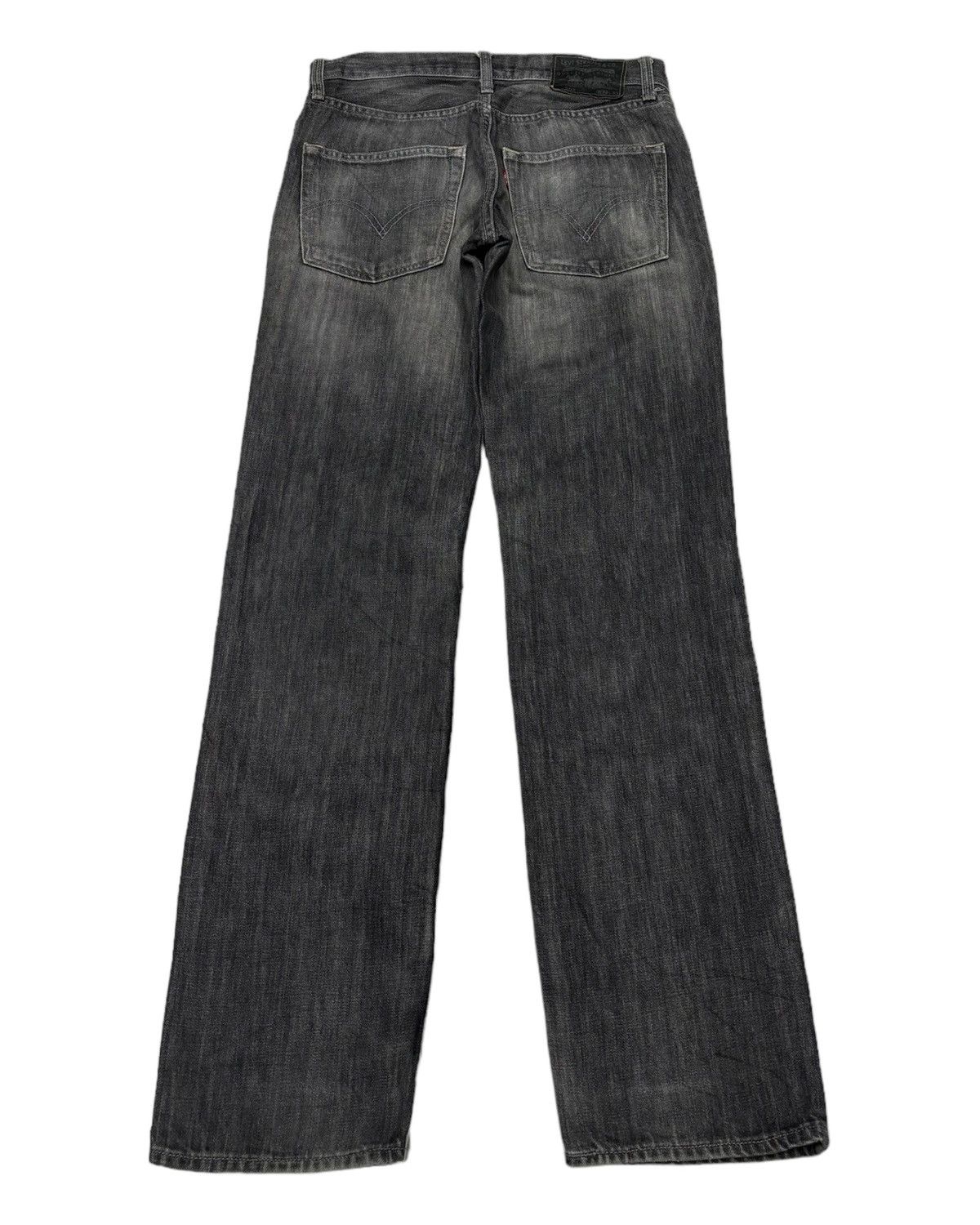 Levi's Vintage Levis 502 Black Straight Cut Distressed Denim Jeans Size US 30 / EU 46 - 6 Thumbnail