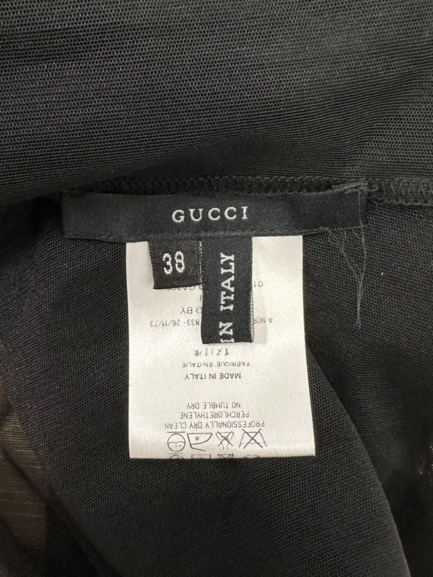 Gucci × Tom Ford Gucci by Tom Ford long-sleeved tulle shirt. Size XS / US 0-2 / IT 36-38 - 4 Thumbnail