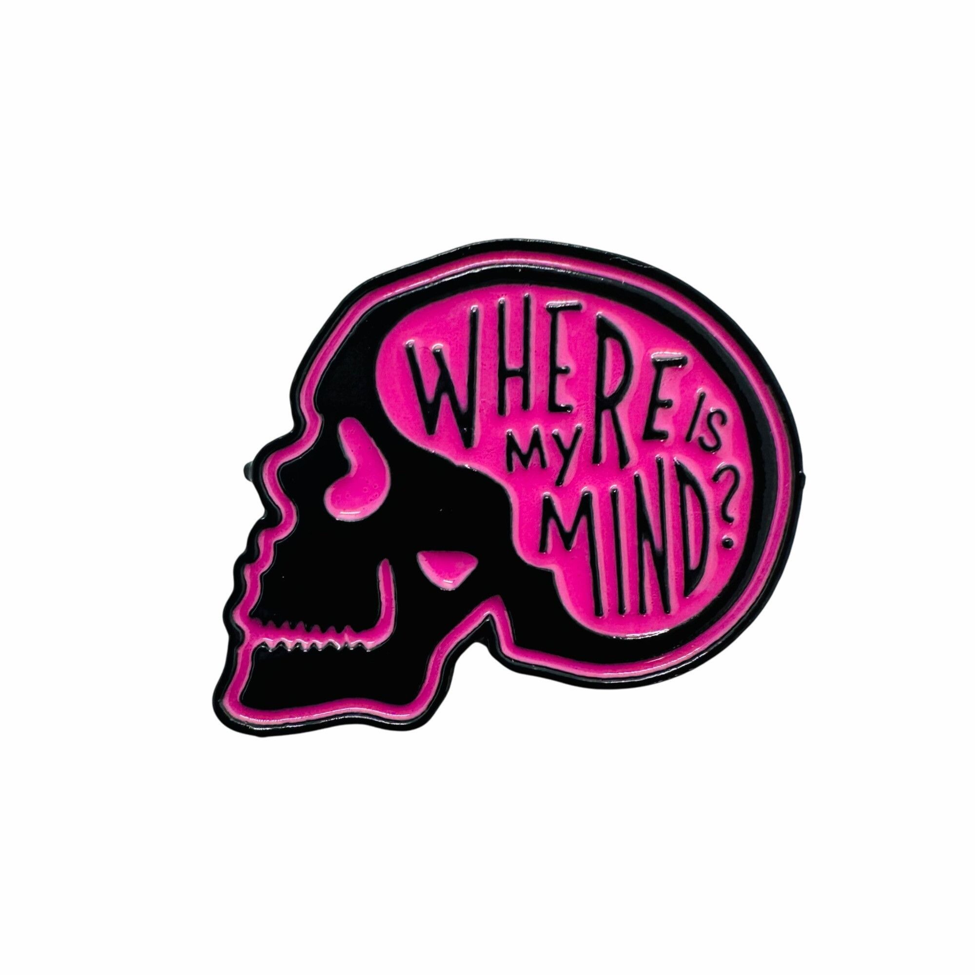 Other ⭐NEW enamel pin brooch off skull that says WHERE IS MY MIND? Size ONE SIZE - 4 Thumbnail