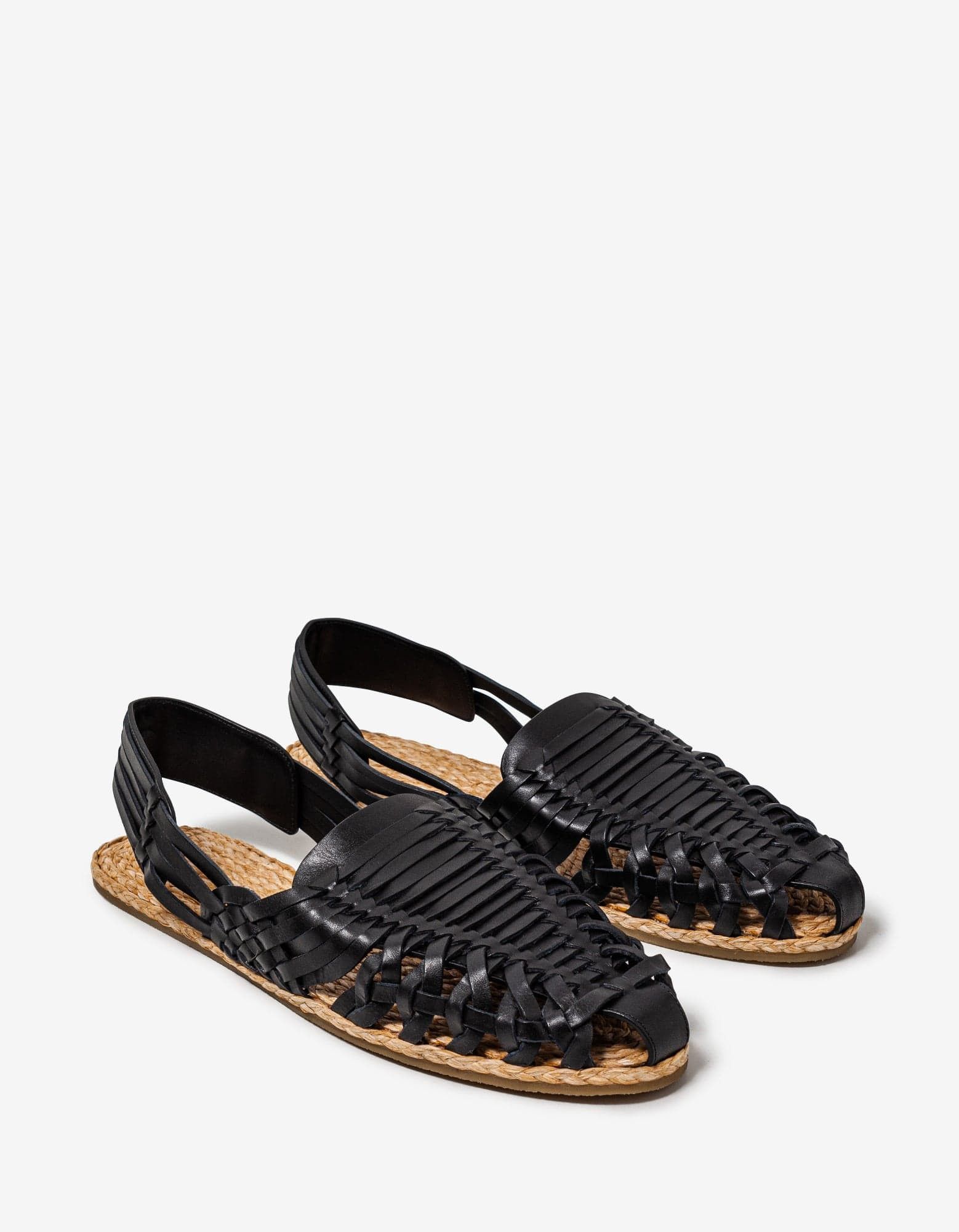 image of Saint Laurent Paris Black Sidi Leather Sandals, Men's (Size 12)