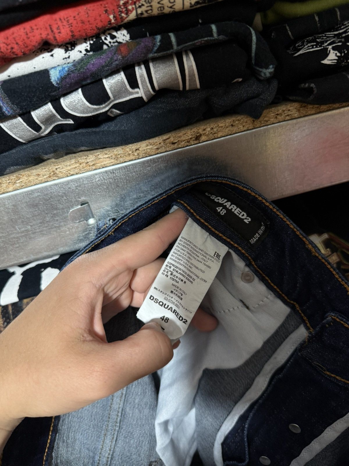 Dsquared2 Rare Luxury Dsquared2 Distressed Denim Navy Jeans Y2K Hype Size US 32 / EU 48 - 13 Thumbnail