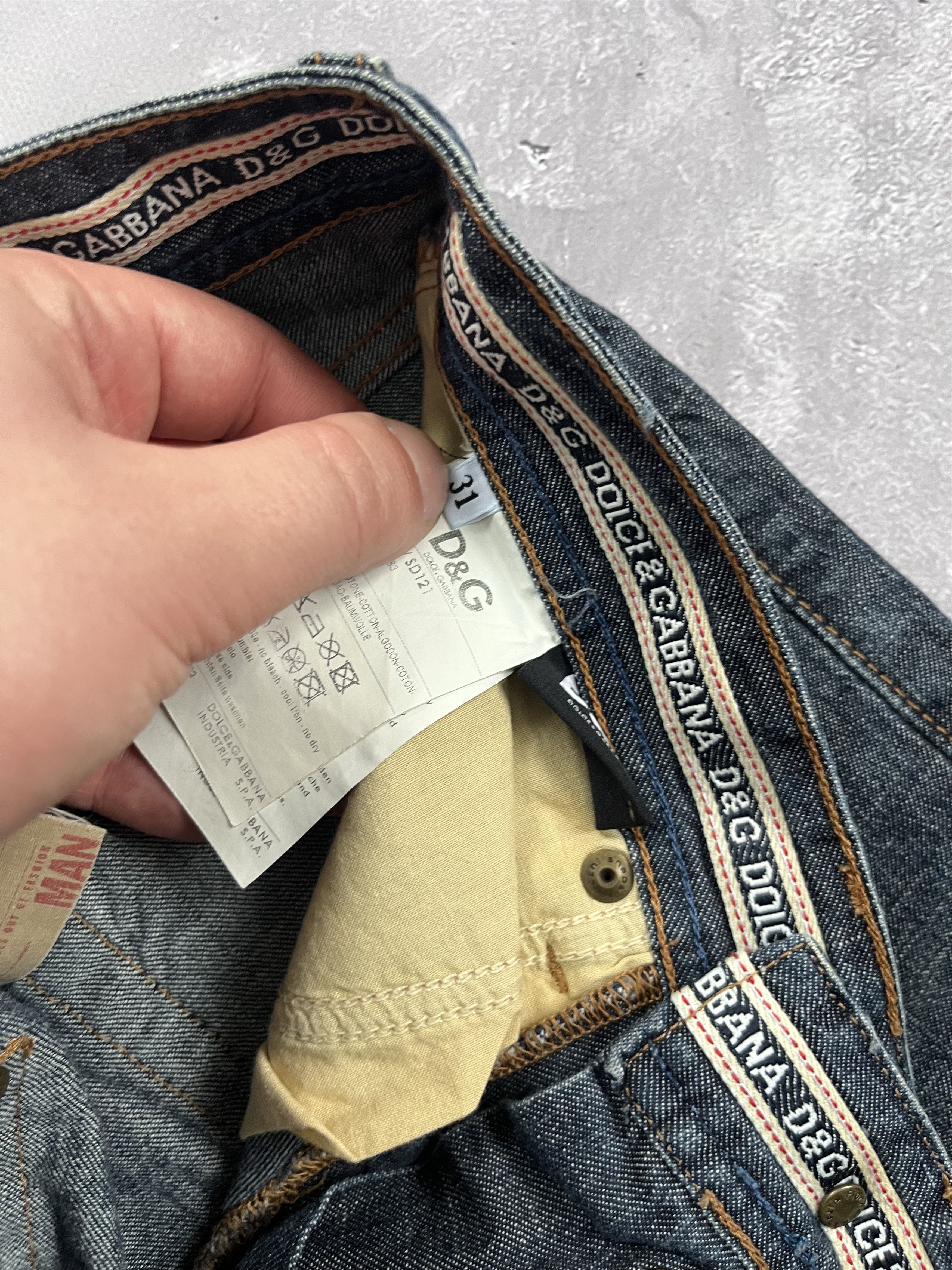 Dolce & Gabbana DOLCE & GABBANA Mens Power Straight Jeans Low Rise Size US 31 - 12 Thumbnail