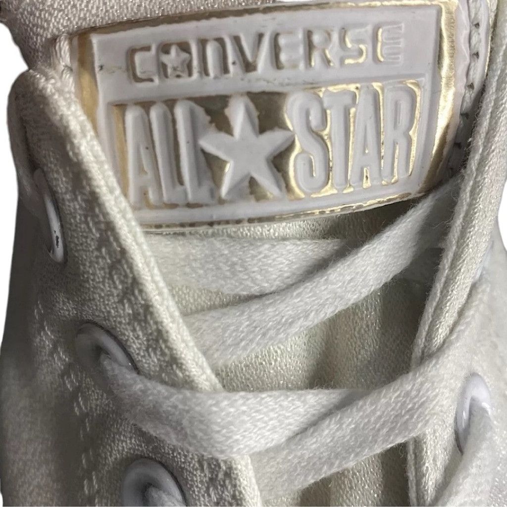 Converse Converse All Star Size 6 White + Distressed Rose Gold Shoes Size US 6 / IT 36 - 5 Thumbnail