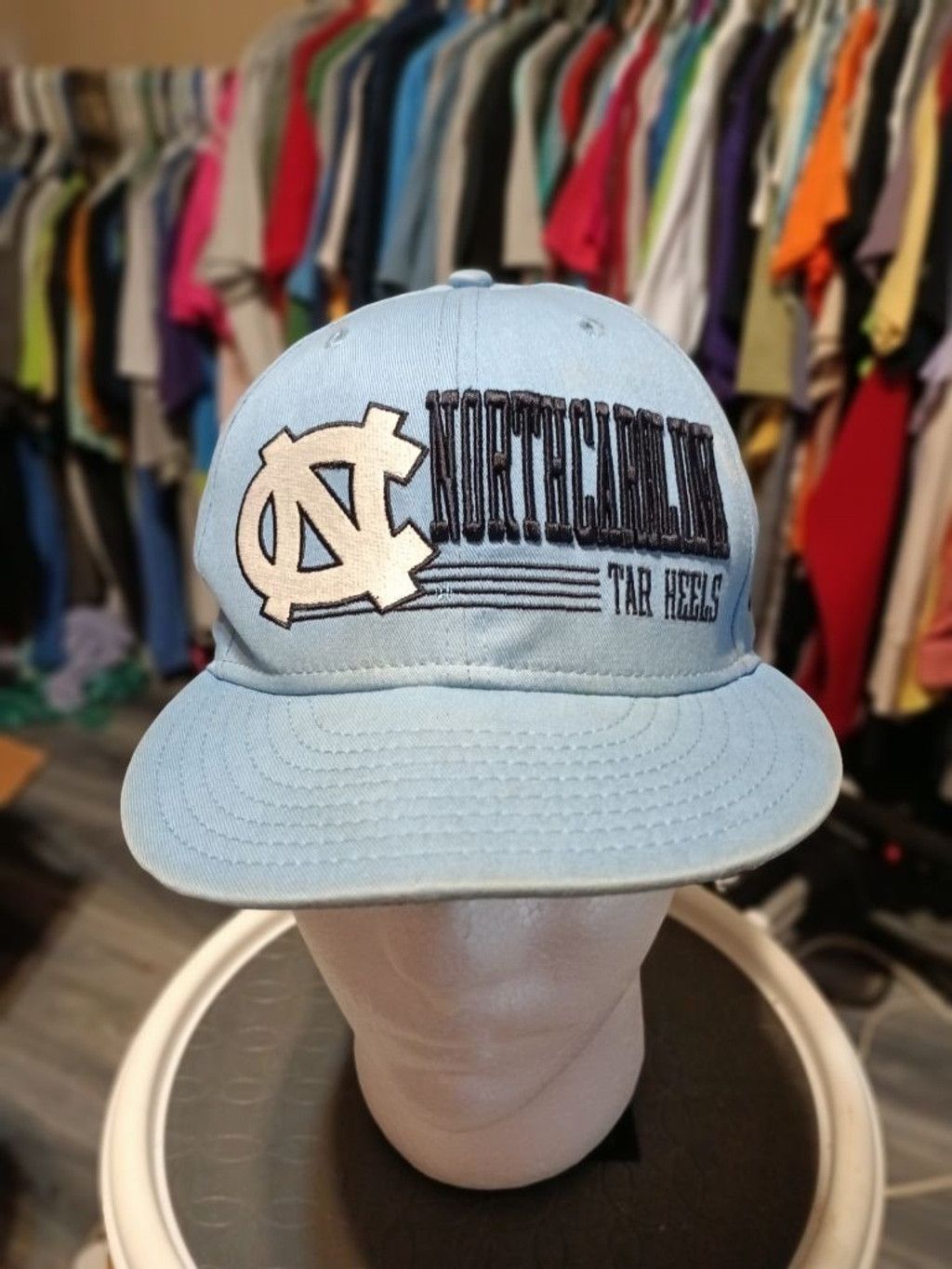 New Era Men's New Era UNC Tar Heels Light Blue Green Snapback Hat Size ONE SIZE - 1 Thumbnail