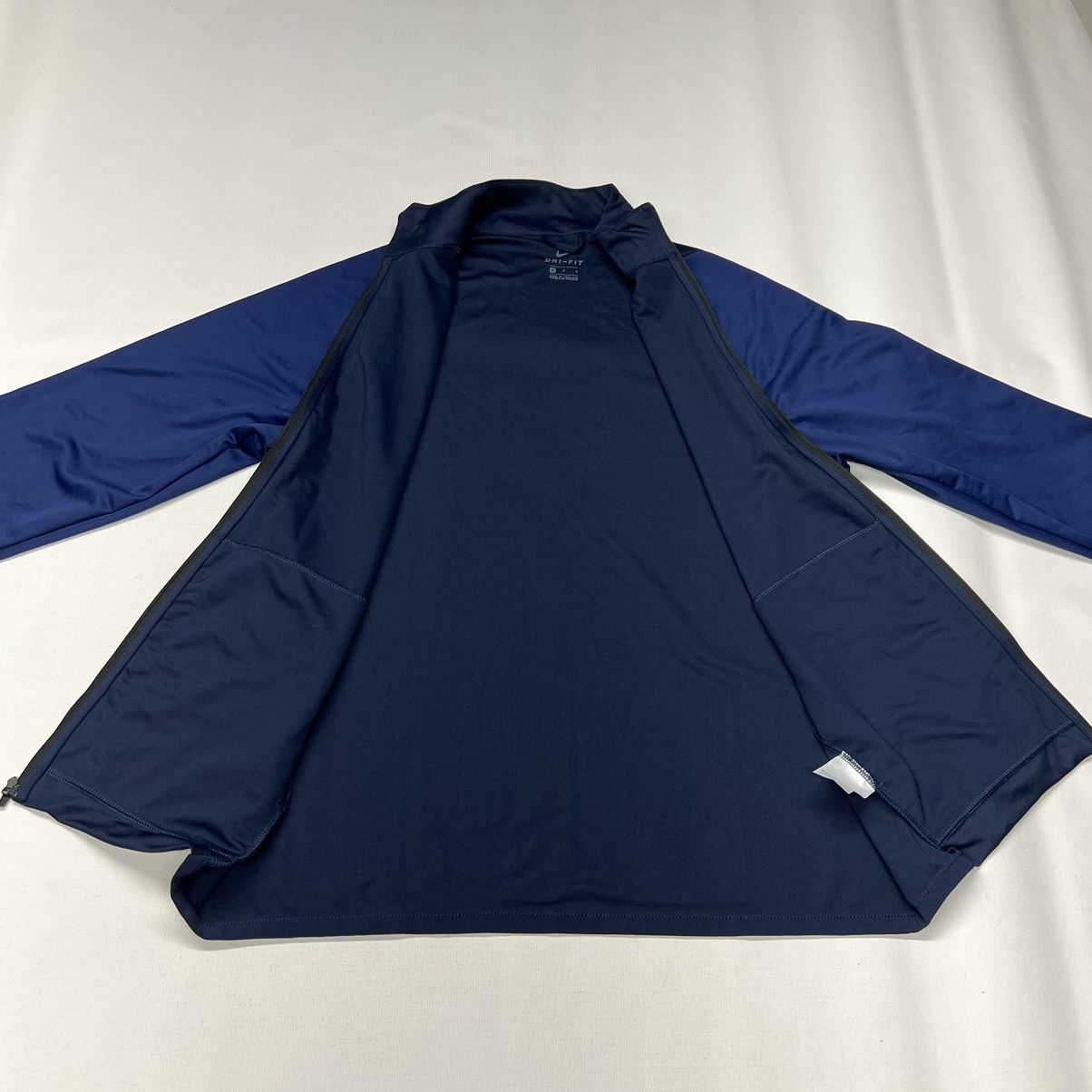 Nike Nike Dri Fit Jacket Zip Blue Fleece Swoosh Logo Active Size US M / EU 48-50 / 2 - 8 Thumbnail