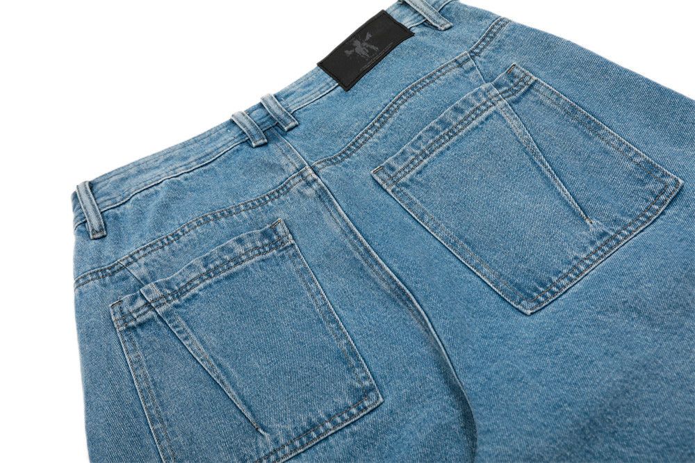 Jean Men's loose straight leg high street pocket cargo jeans Size US 32 / EU 48 - 6 Thumbnail