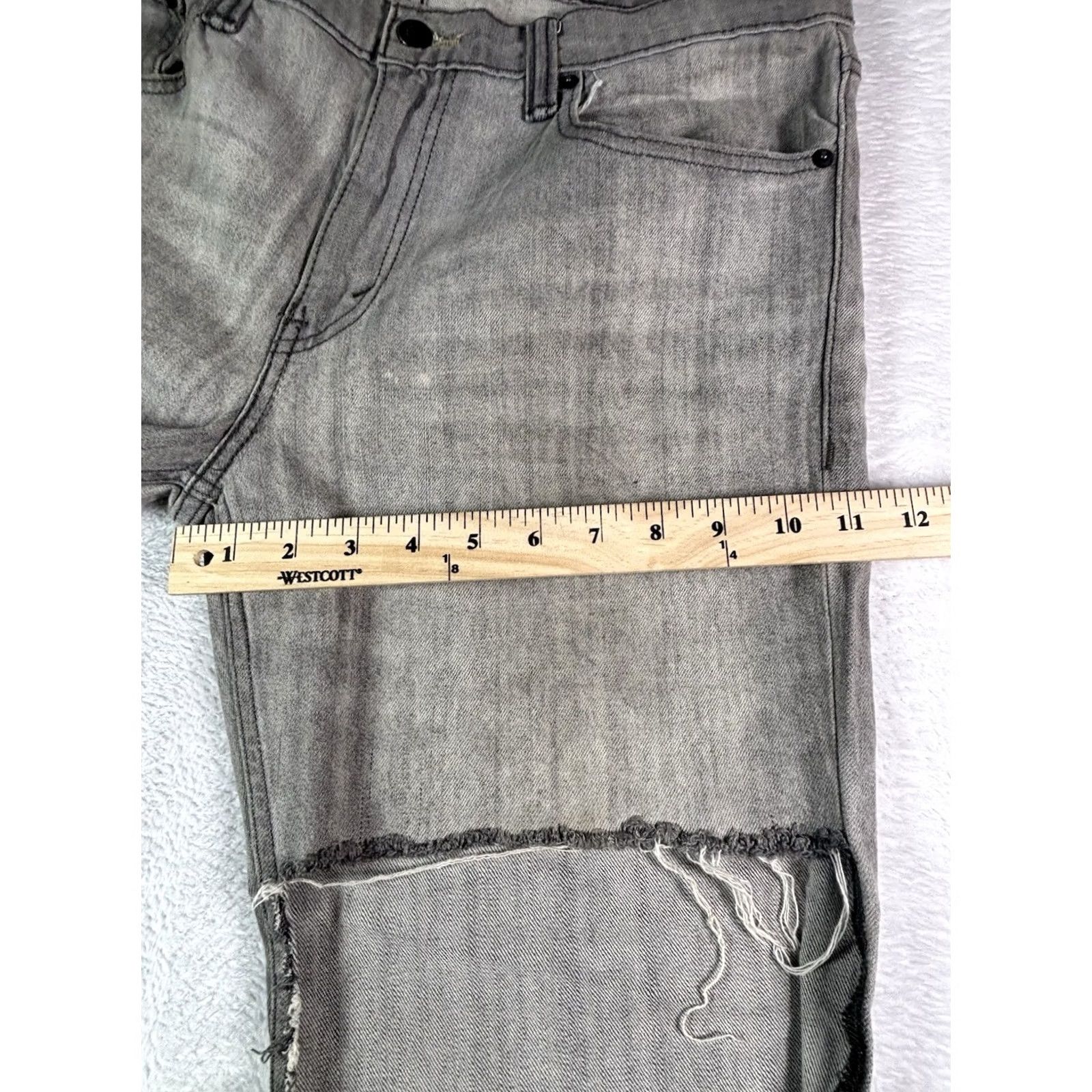 Levi's Levi's 511 Jeans Slim Straight Regular 34x24 Gray Distressed 5-Pocket Denim Boys? No—Men 34x32 Size US 34 / EU 50 - 6 Thumbnail
