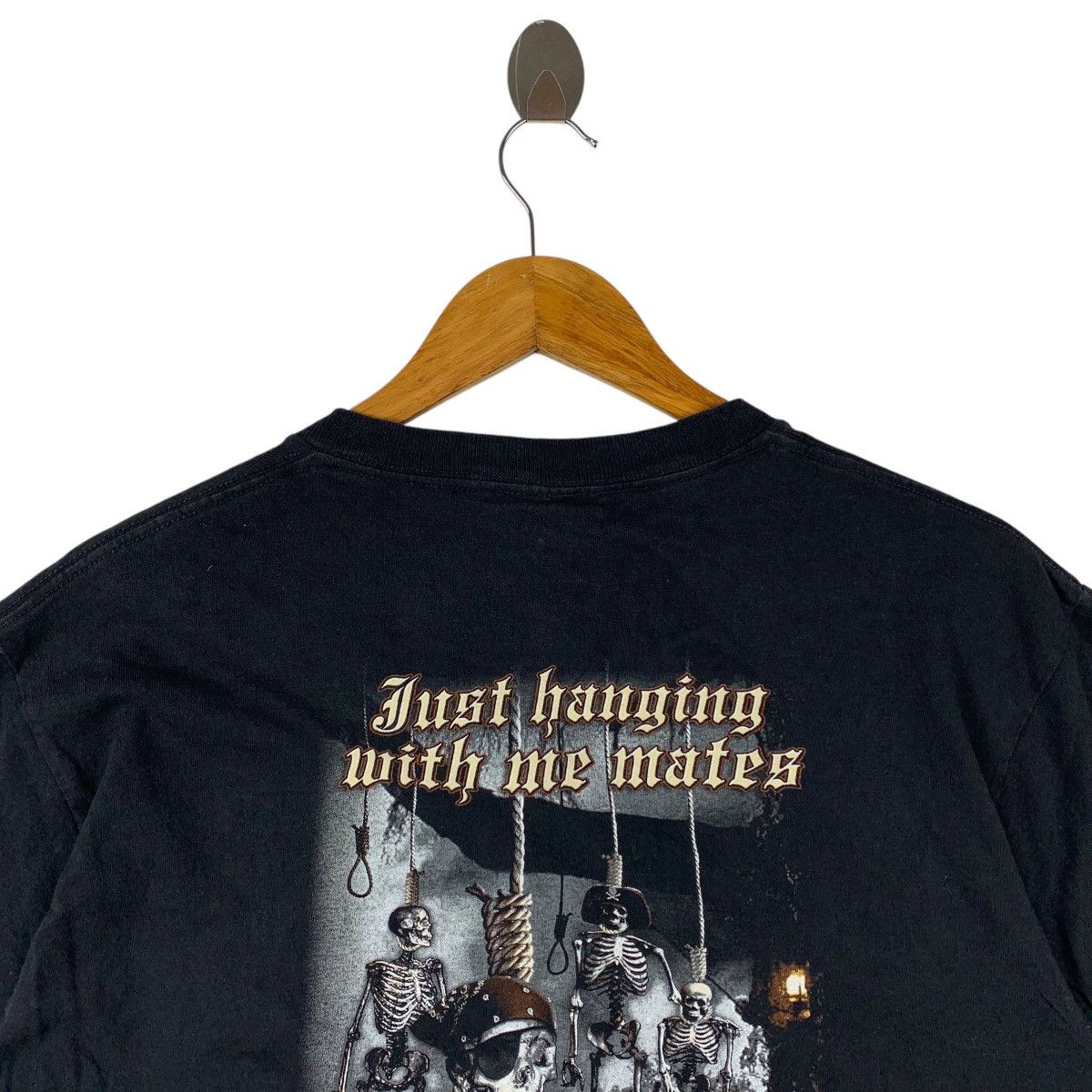 Vintage Vintage JUST HANGING with me mates big logo tee Size US M / EU 48-50 / 2 - 9 Thumbnail