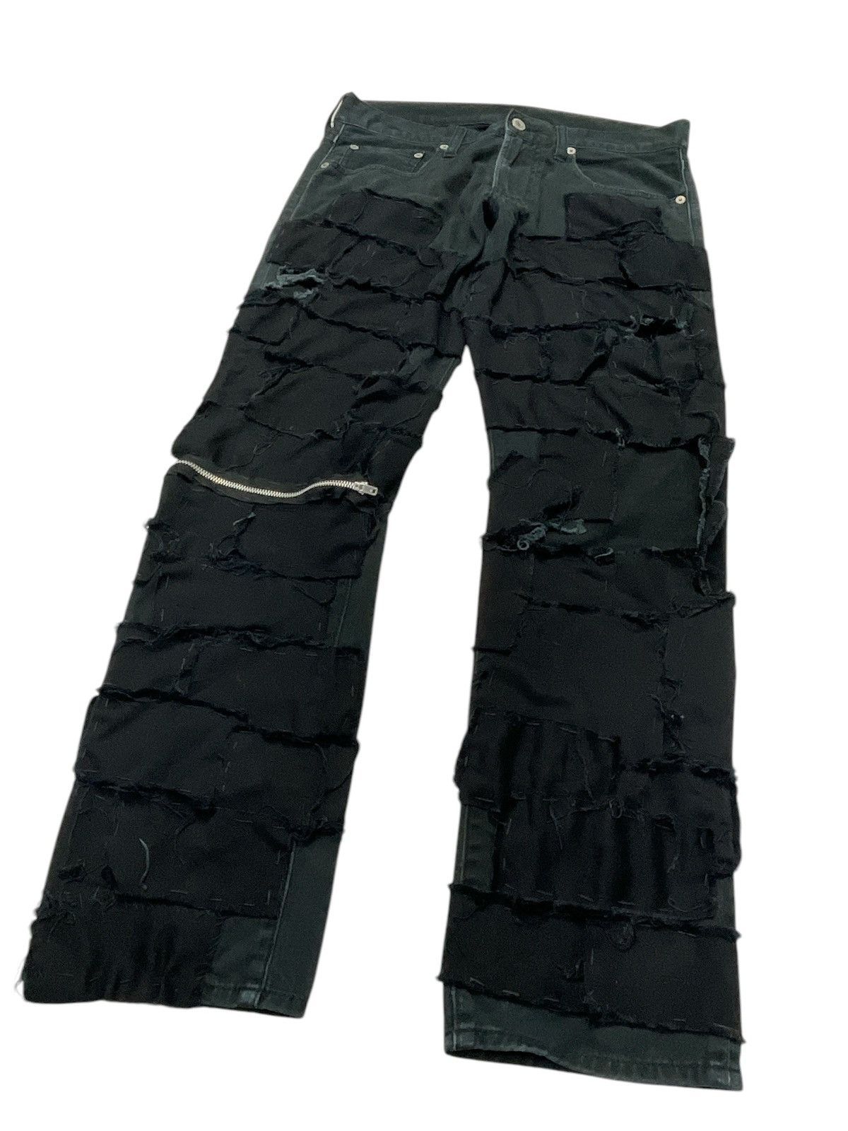 Japanese Brand Japanese Brand Patchwork Seditionaries Punk Jeans Size US 31 - 1 Thumbnail