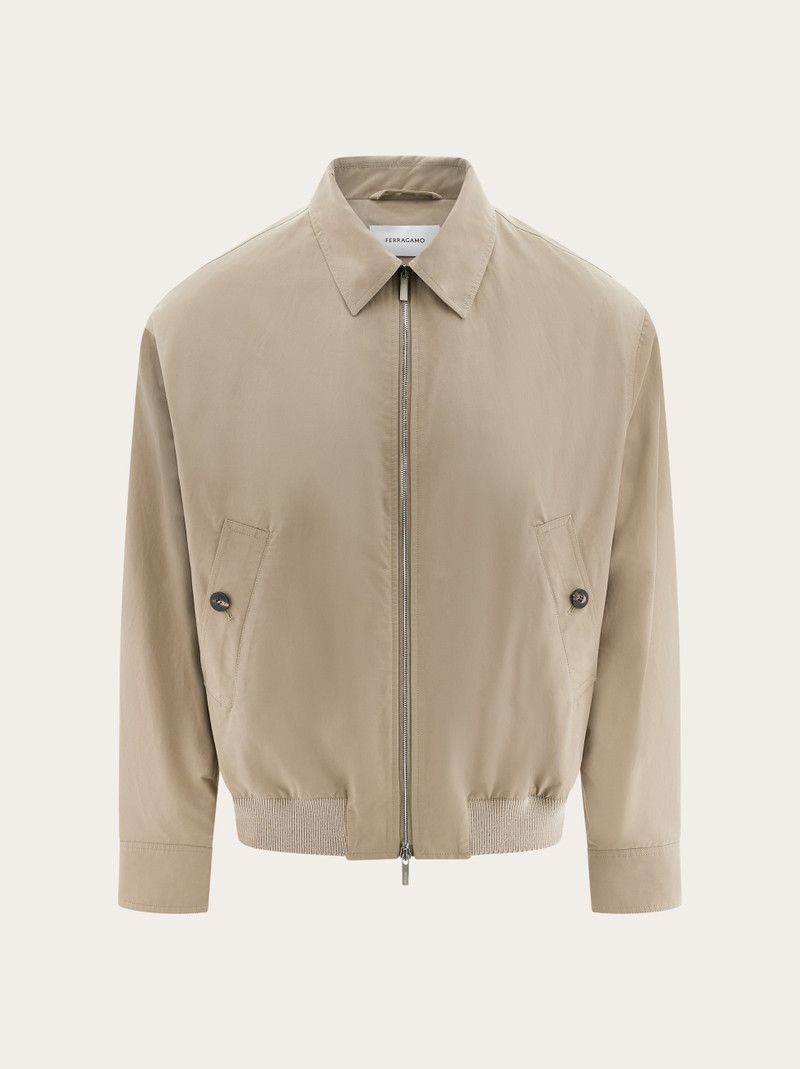 o1s1rm0126 Zip up Blouson Jacket in Beige