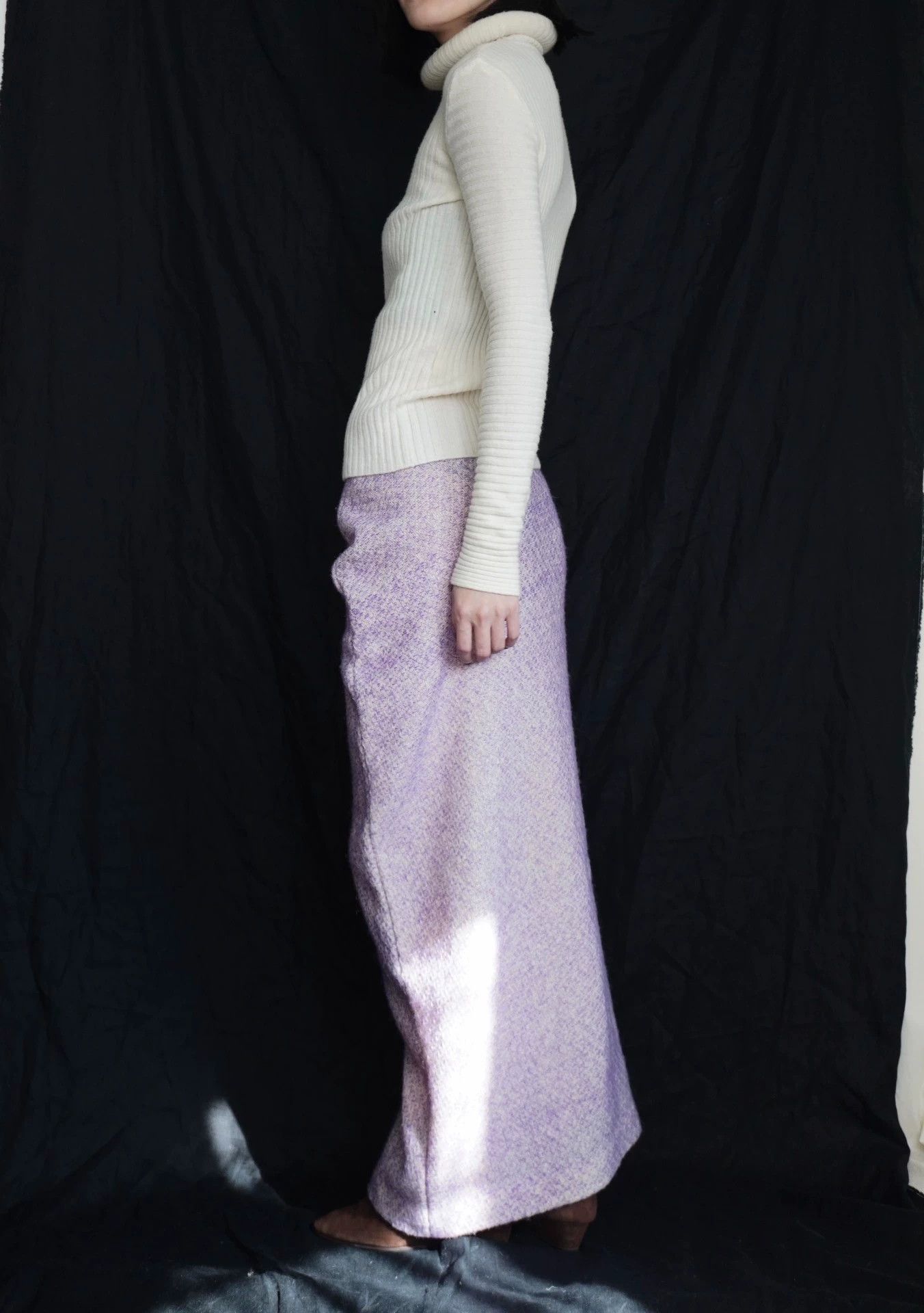 Jean Paul Gaultier JPG 1995 AW White Neck Circle Wool Knit Top XS Size XS / US 0-2 / IT 36-38 - 5 Thumbnail