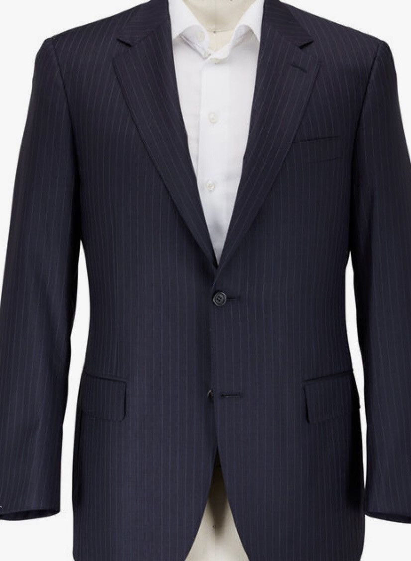 Brioni Brioni NM COLOSSE Suit –Navy Tonal Pinstripe – Wool & Silk Size 42R - 1 Thumbnail