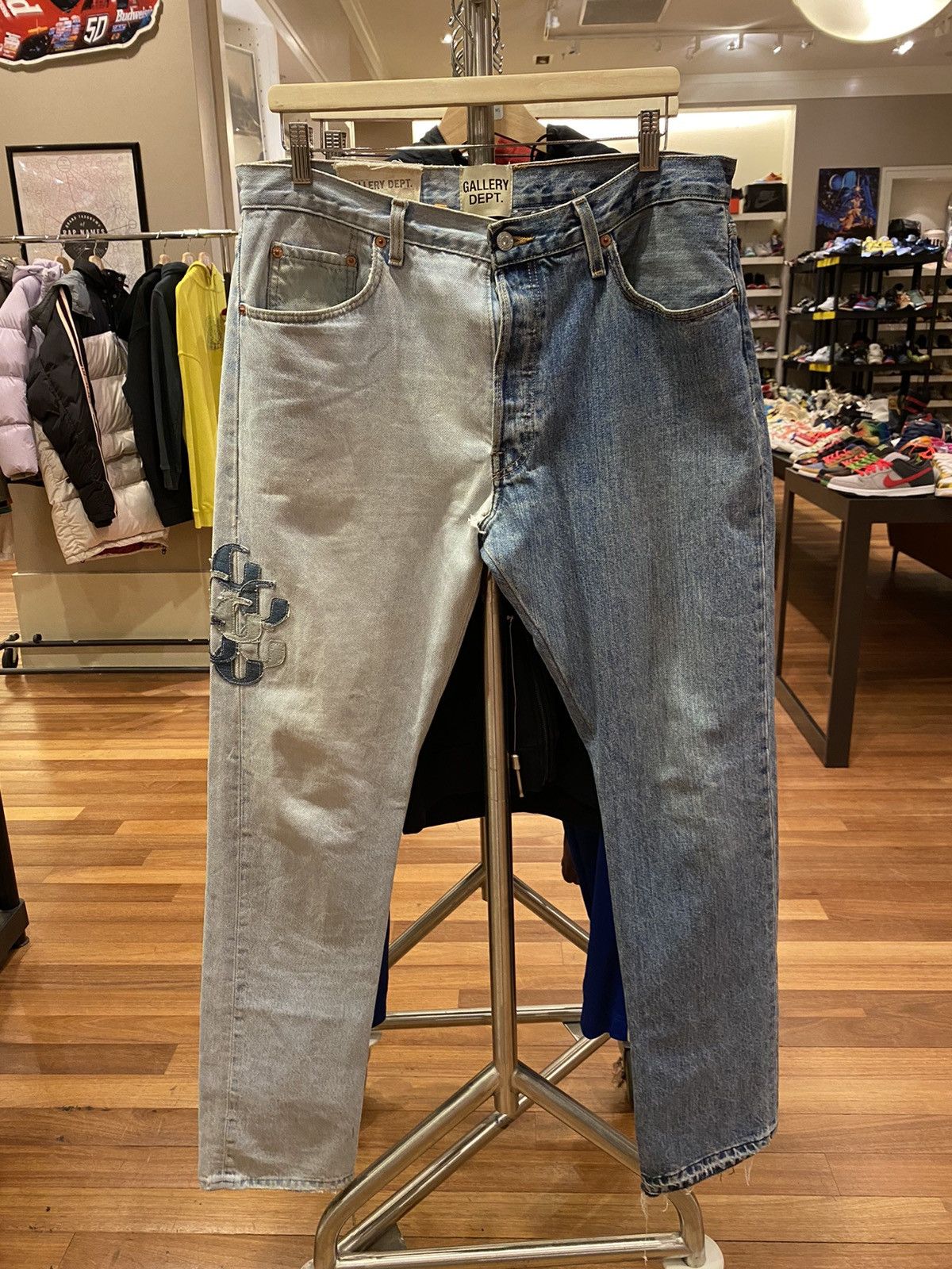 Gallery Dept. Two Face Denim with patches