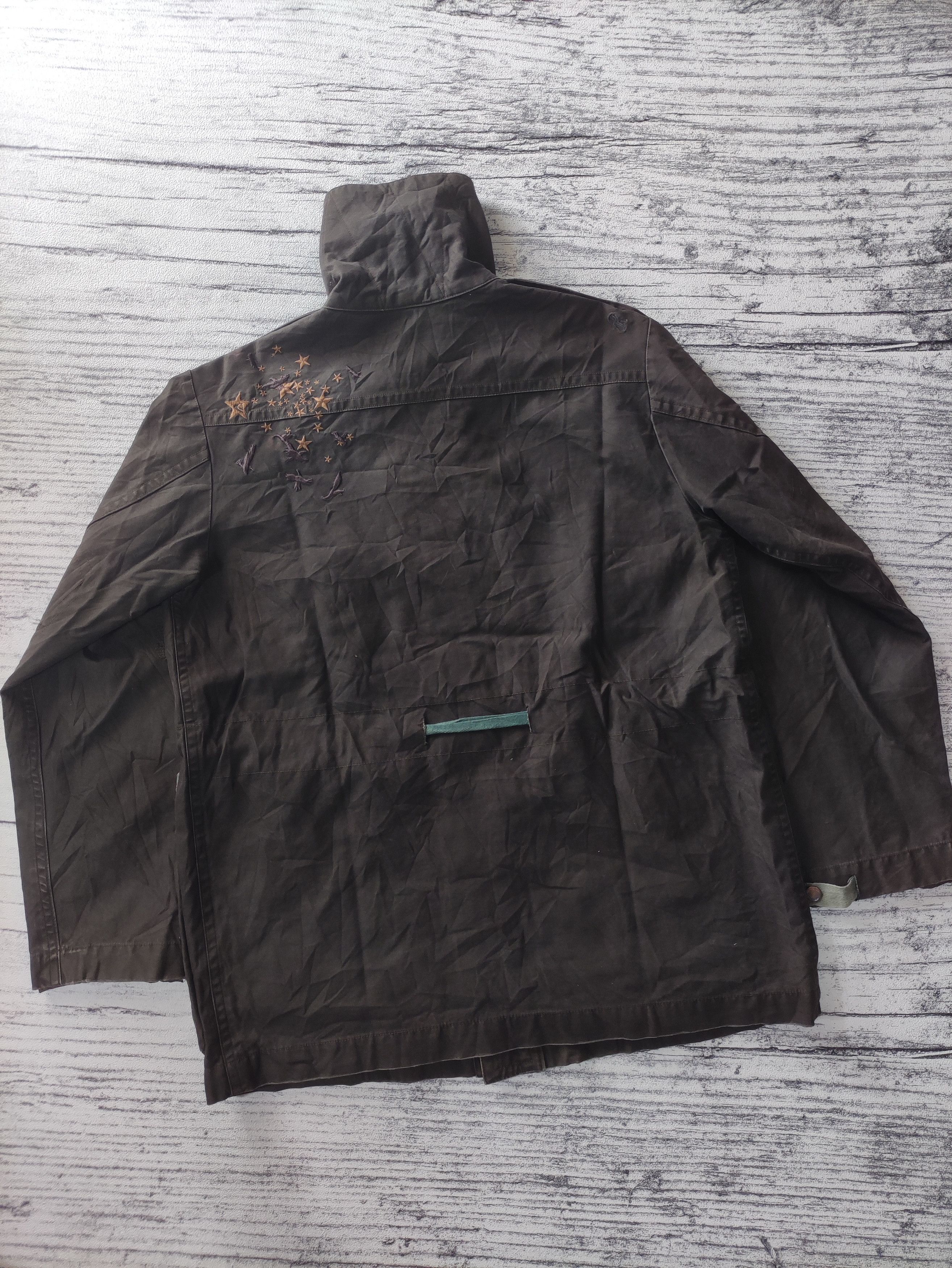 QUIKSILVER DARK BROWN CANVAS JACKET