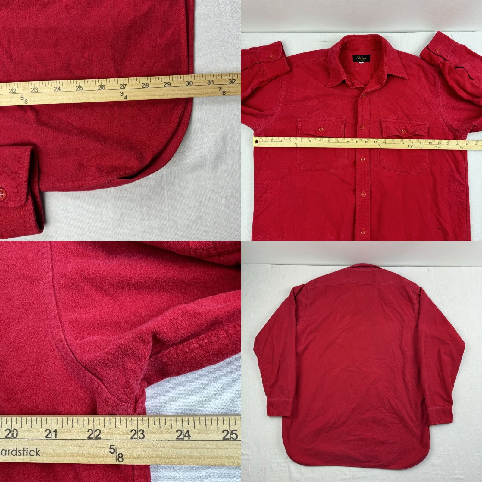 Vintage VINTAGE L.L. Bean Shirt Men XL Red Button-Up 1950s 1960s Outdoor Hiking Collection Size US XL / EU 56 / 4 - 8 Thumbnail