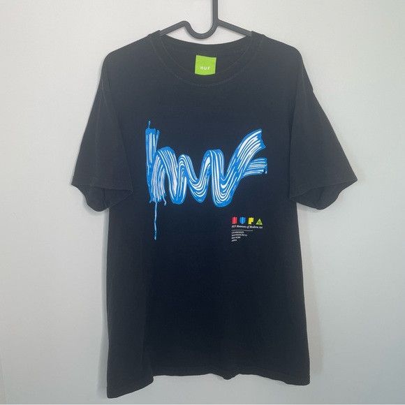Huf HUF Stroke of Genius Museum of Modern Art T Shirt Black M Size US M / EU 48-50 / 2 - 3 Thumbnail