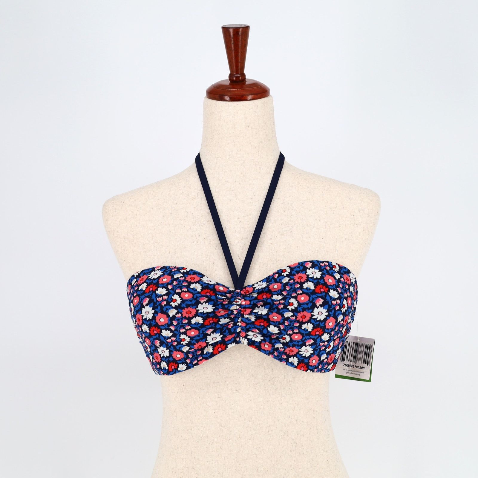 Kate Spade New York Women Floral Halter Swim Bikini Top M