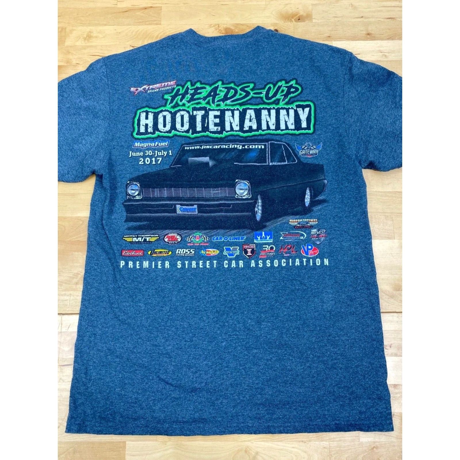 Gildan Gildan Ultra Cotton Mens T-Shirt 2017 Heads-Up Hootenanny Graphic Blue Crew Neck Short Sleeve Medium Size US M / EU 48-50 / 2 - 2 Thumbnail